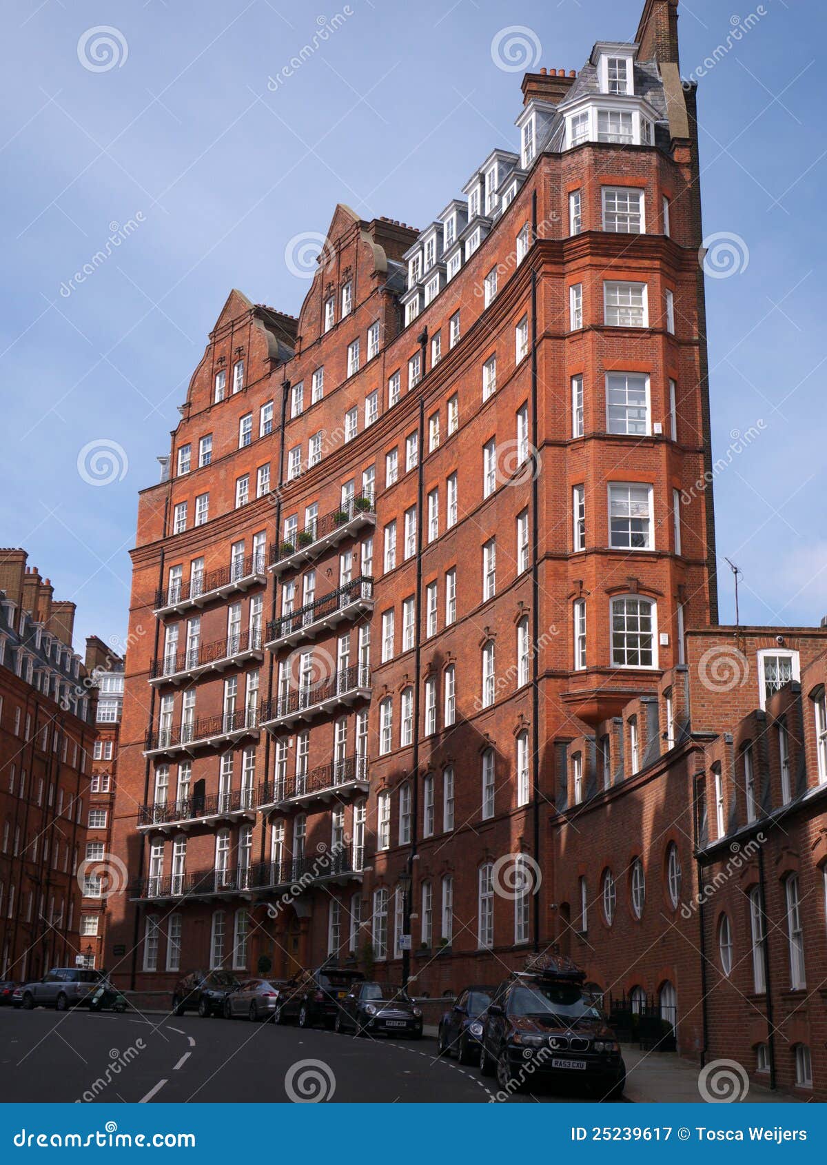 The Albert Hall Mansions editorial photography. Image of building