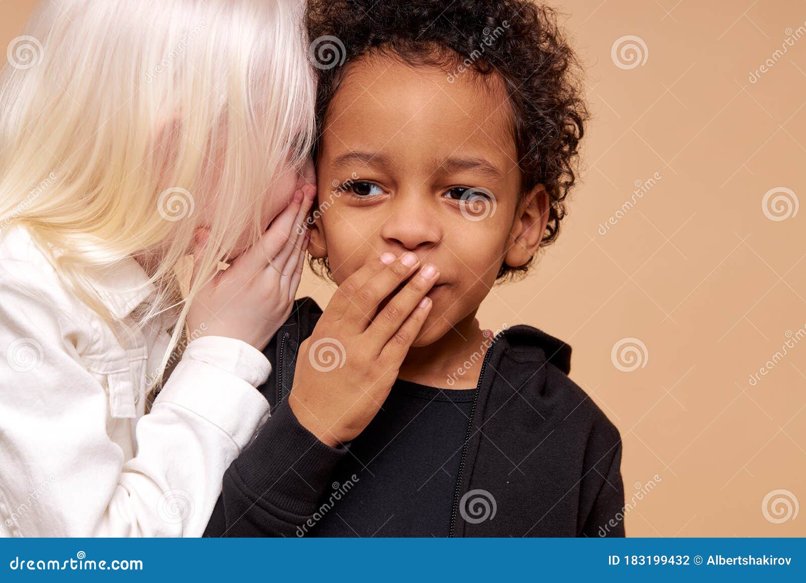 Albino Girl Tells a Secret in the Ear of African Boy Stock Photo - Image of background, expression: 183199432 Albino Girl Tells a Secret in the Ear of African Boy Stock Photo - Image of background, expression: 183199432