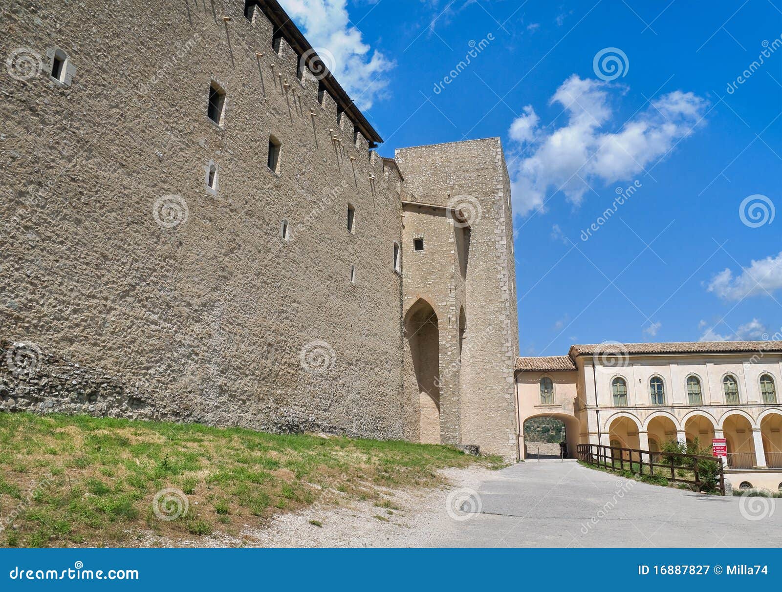 albornoz fortress. spoleto. umbria.