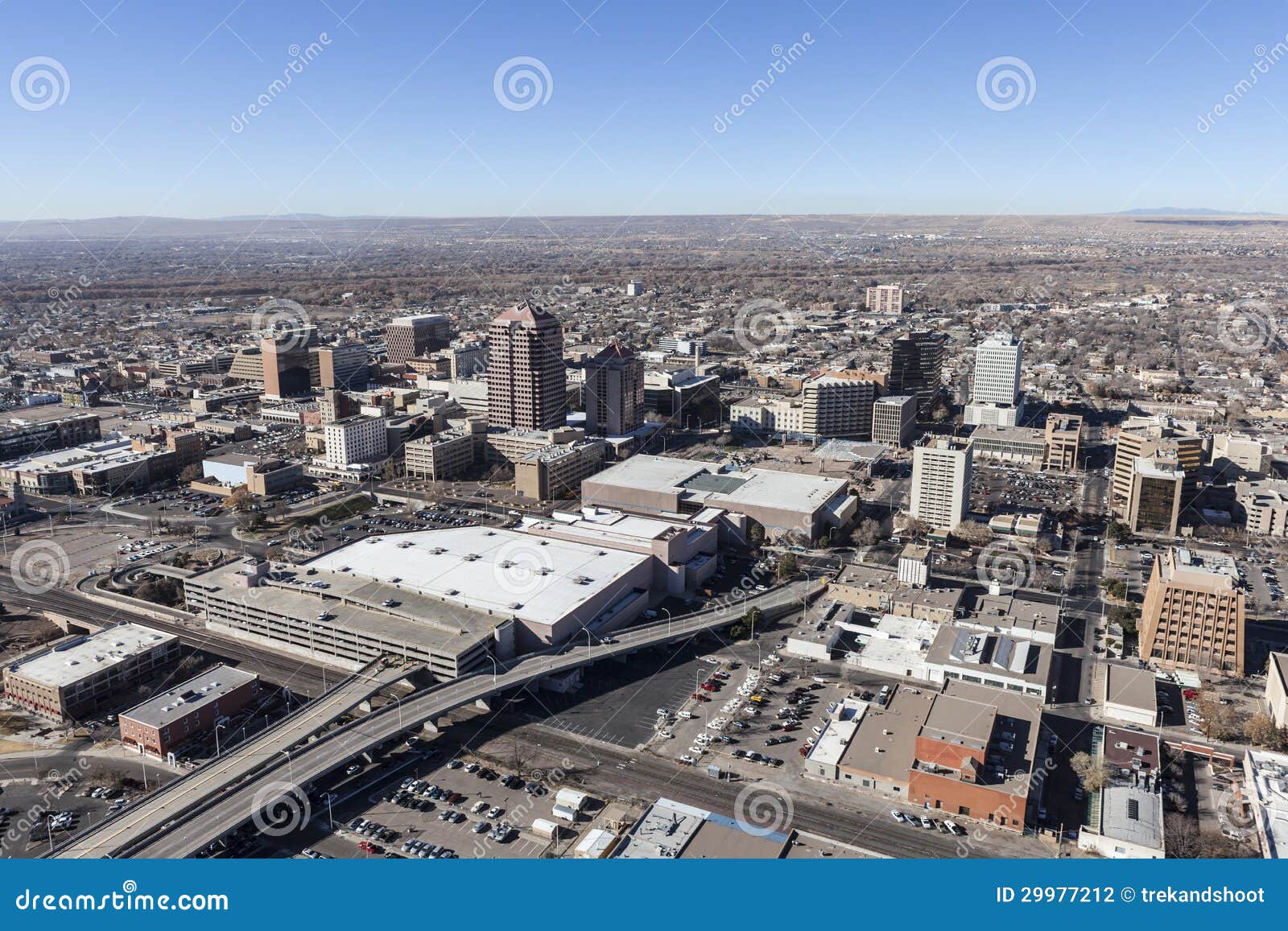 Albuquerque New Mexico Downtown Aerial Stock Photo Image of sprawl, albuquerque 29977212