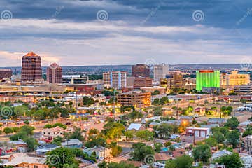 Albuquerque New Mexico Paesaggio Urbano Di U S a Immagine Stock 