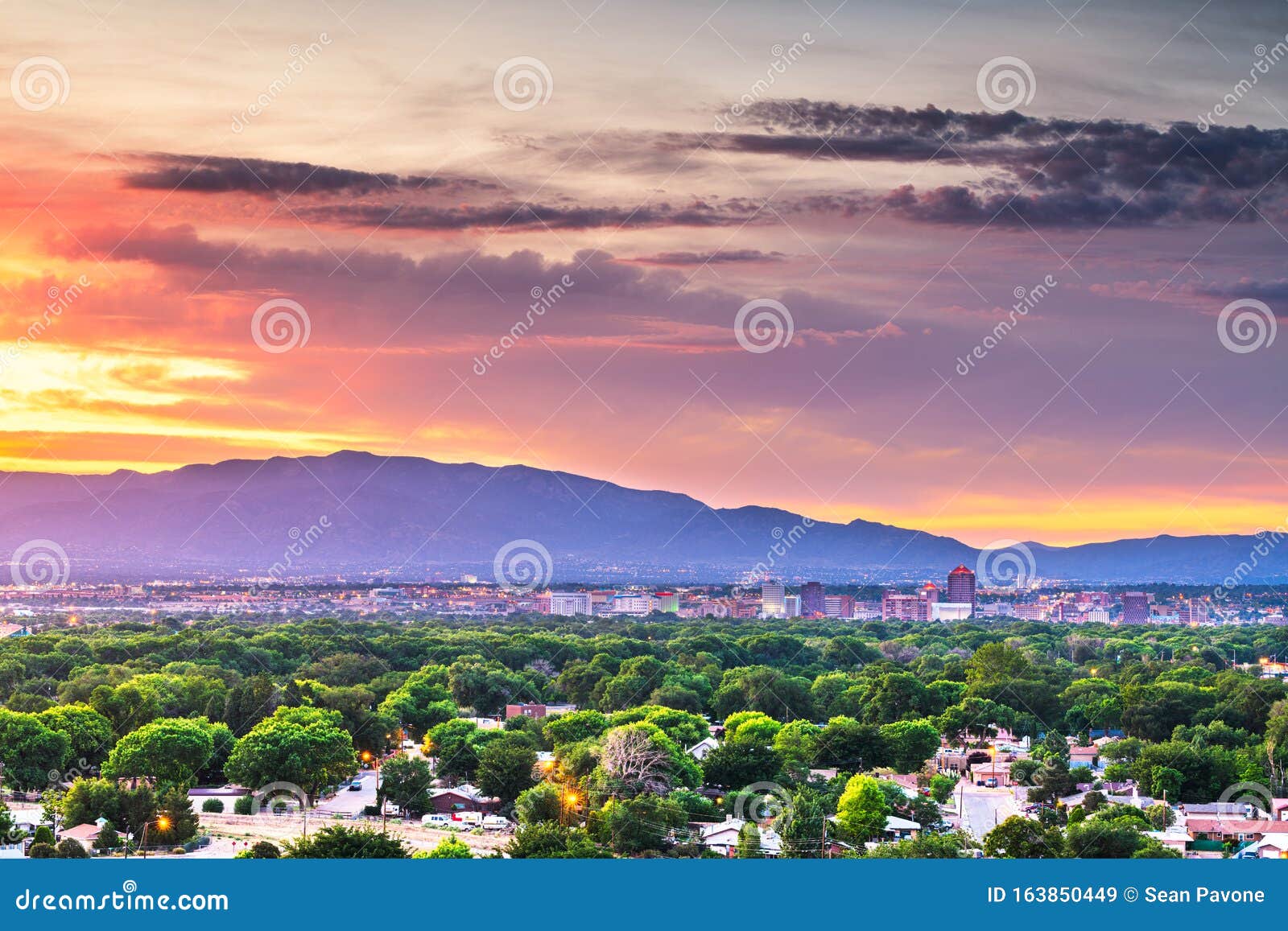 albuquerque, new mexico, usa downtown cityscape