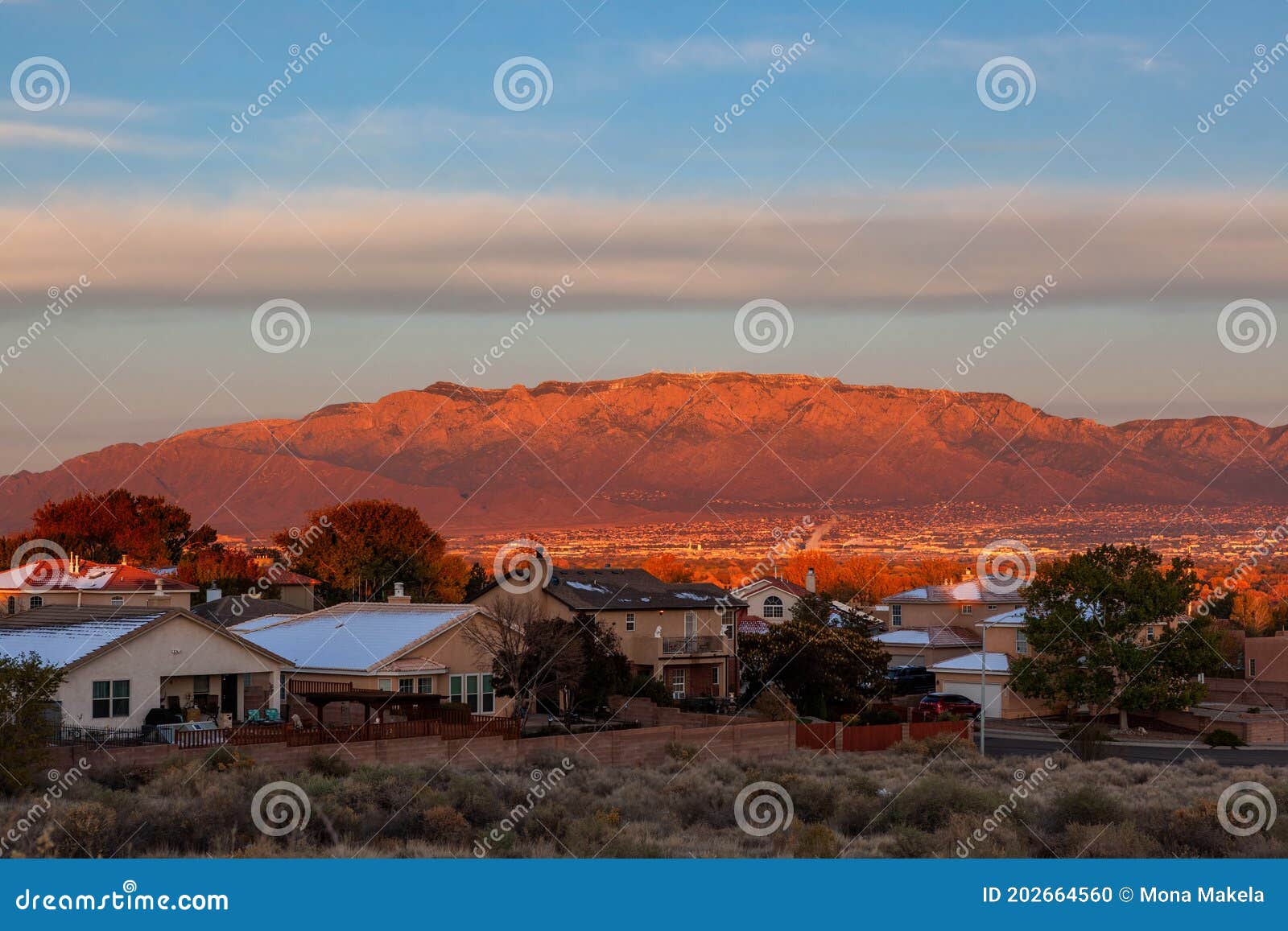 albuquerque and the sandia mountains