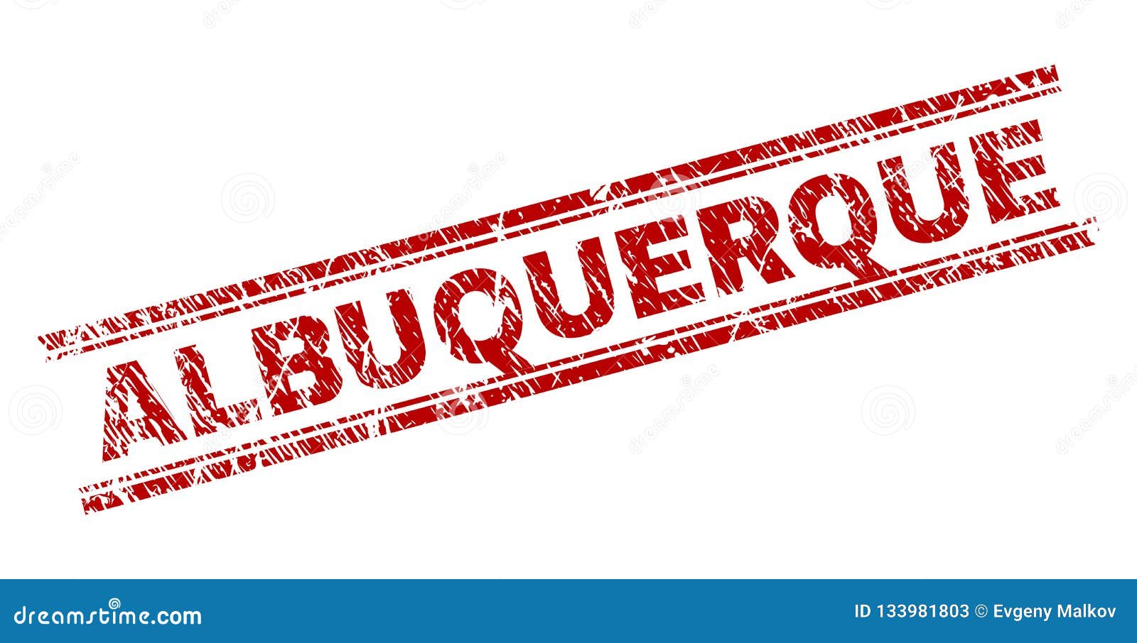 Scratched Textured ALBUQUERQUE Stamp Seal Stock Vector Illustration