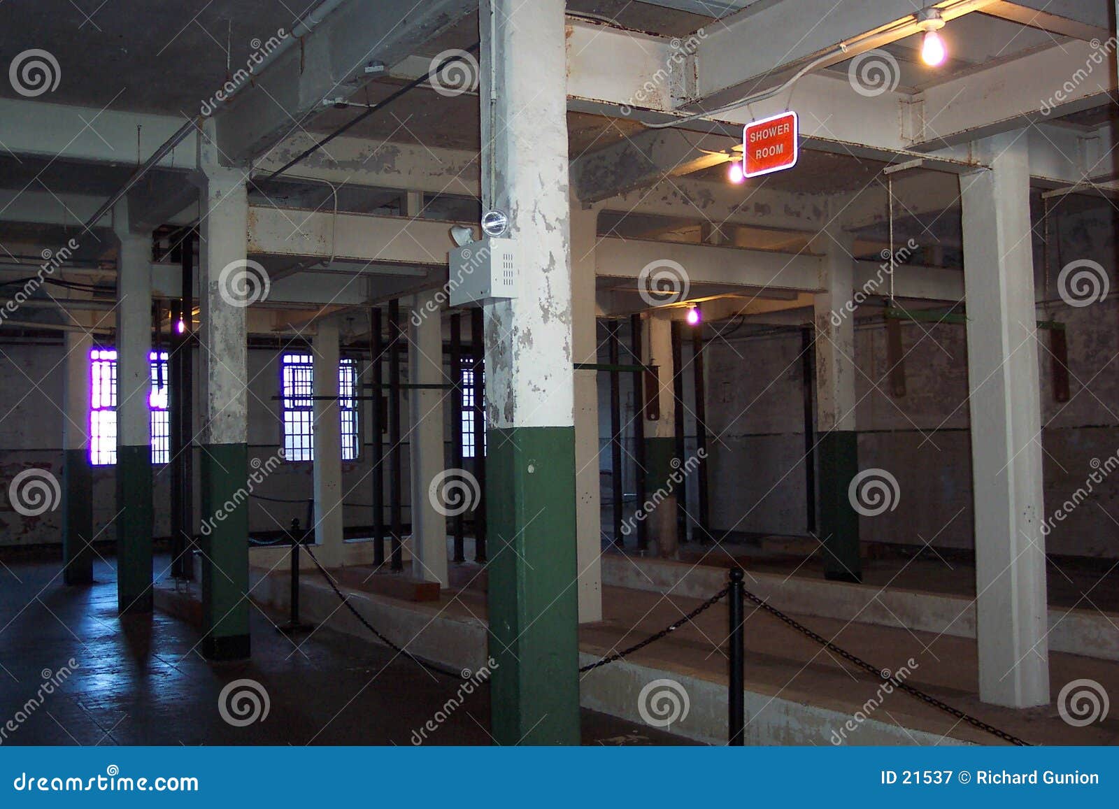 Inside Alcatraz Showers