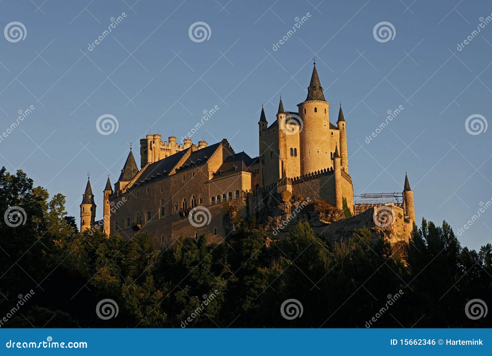 alcazar, castle in segovia, spain