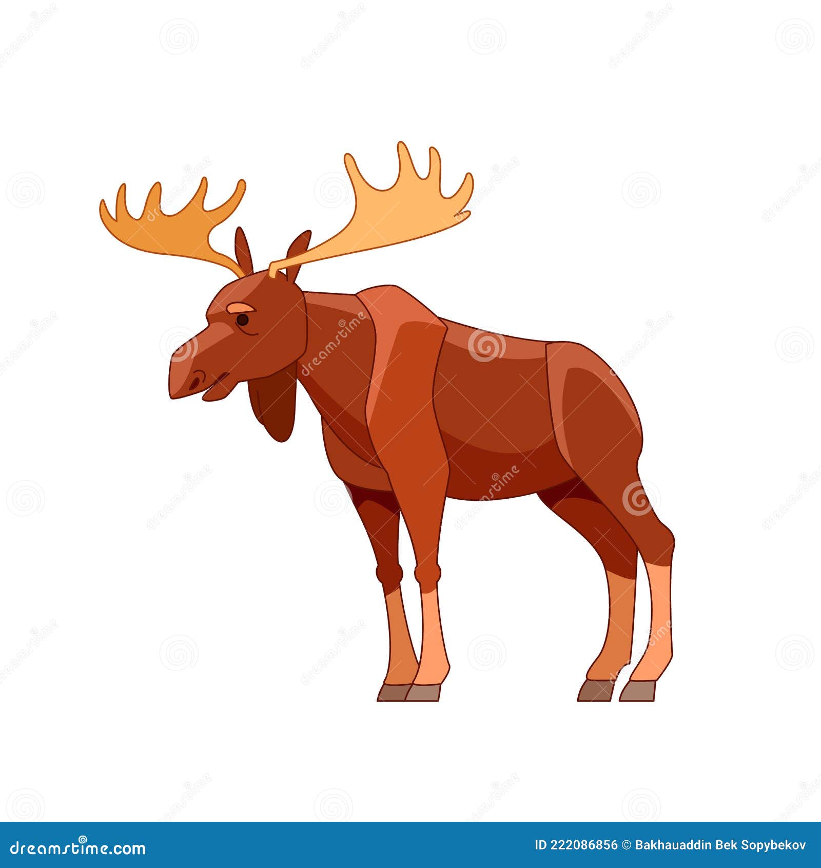 Alces De Alces De Alces De Alce O Alce. Hermoso Animal En La Vista Lateral Del Hábitat Natural. Escena De Vida Silvestre. Vector D Ilustración del Vector - Ilustración de habitat, historieta: Alces De Alces De Alces De Alce O Alce. Hermoso Animal En La Vista Lateral Del Hábitat Natural. Escena De Vida Silvestre. Vector D Ilustración del Vector - Ilustración de habitat, historieta: