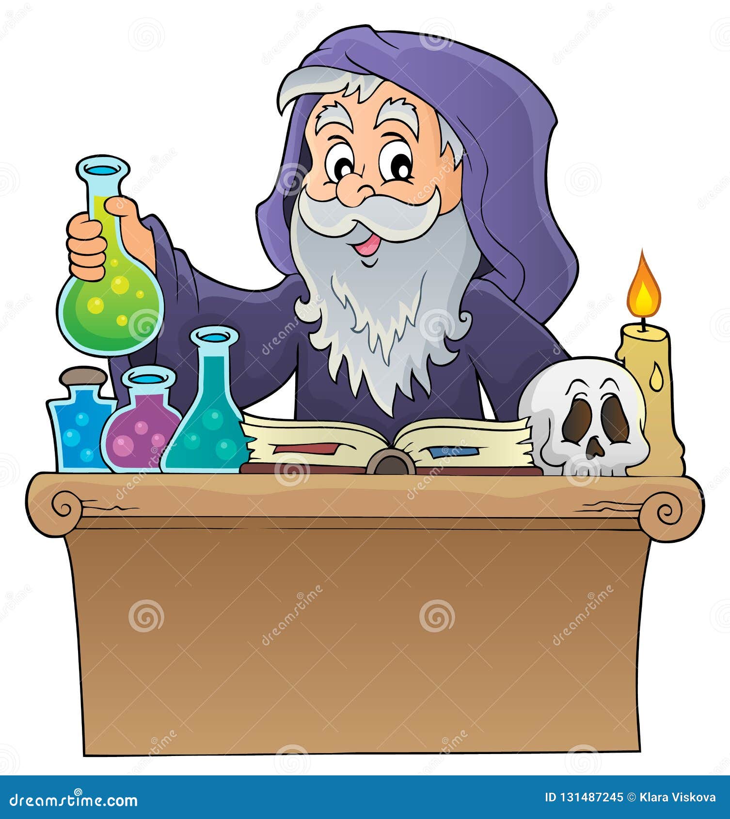 Alchemist topic image 1 stock vector. Illustration of medieval 131487245