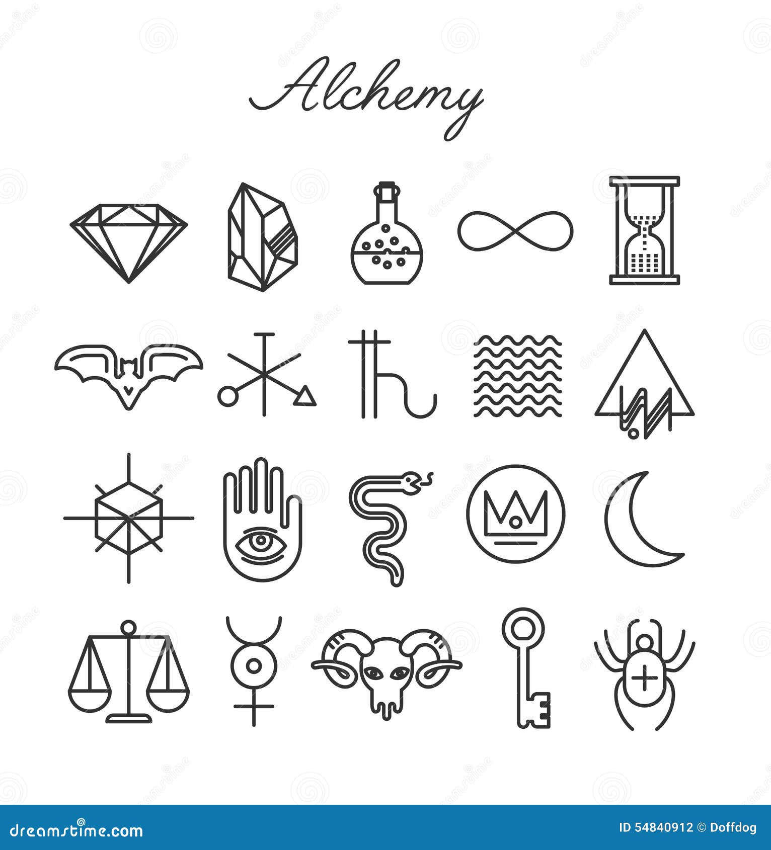 alchemy icon set