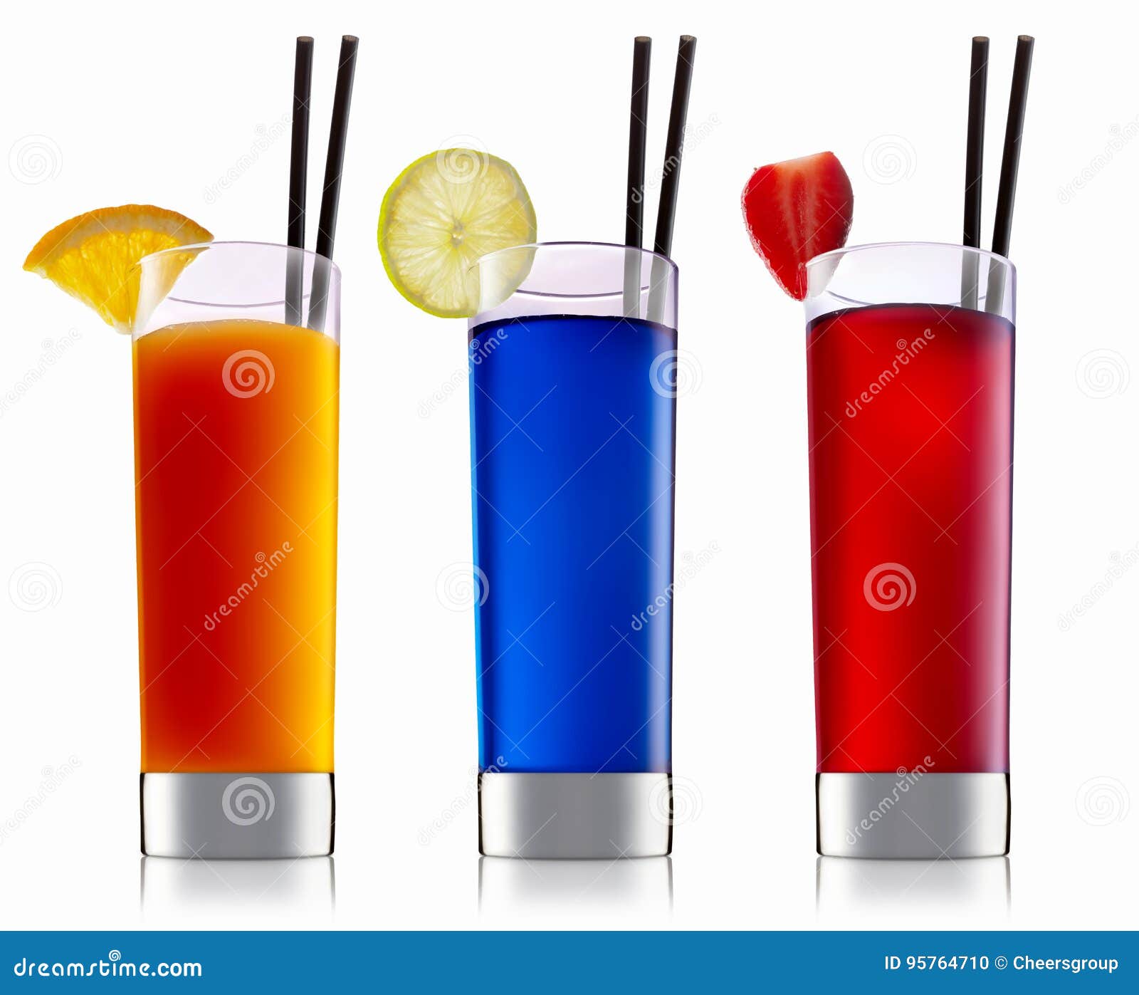 Alcohol cocktail set stock photo. Image of glass, full 95764710
