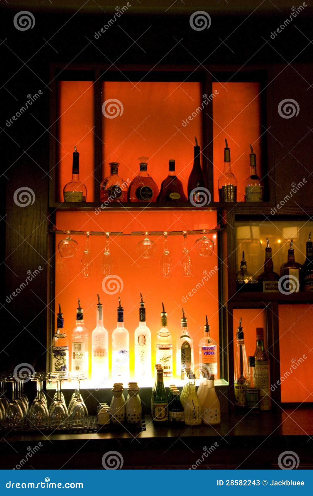 Alcohol drinks in bar editorial stock photo. Image of restaurant 28582243