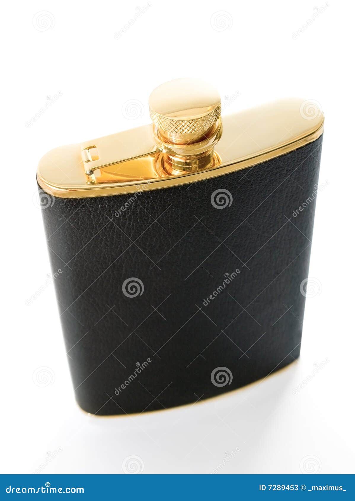 Alcohol flask stock image. Image of chrome, color, metal 7289453