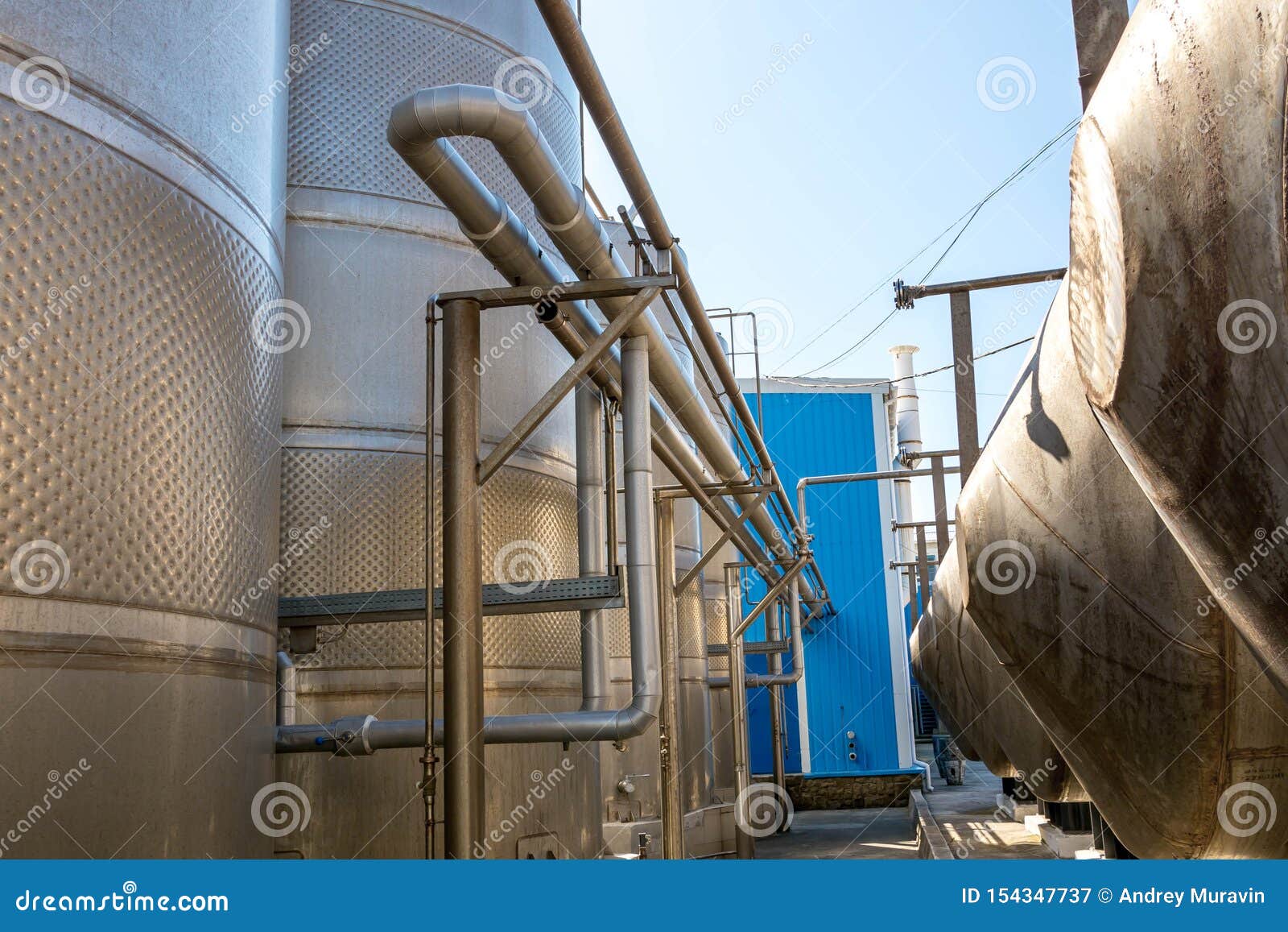 Alcohol factory stock image. Image of equipment, plant 154347737