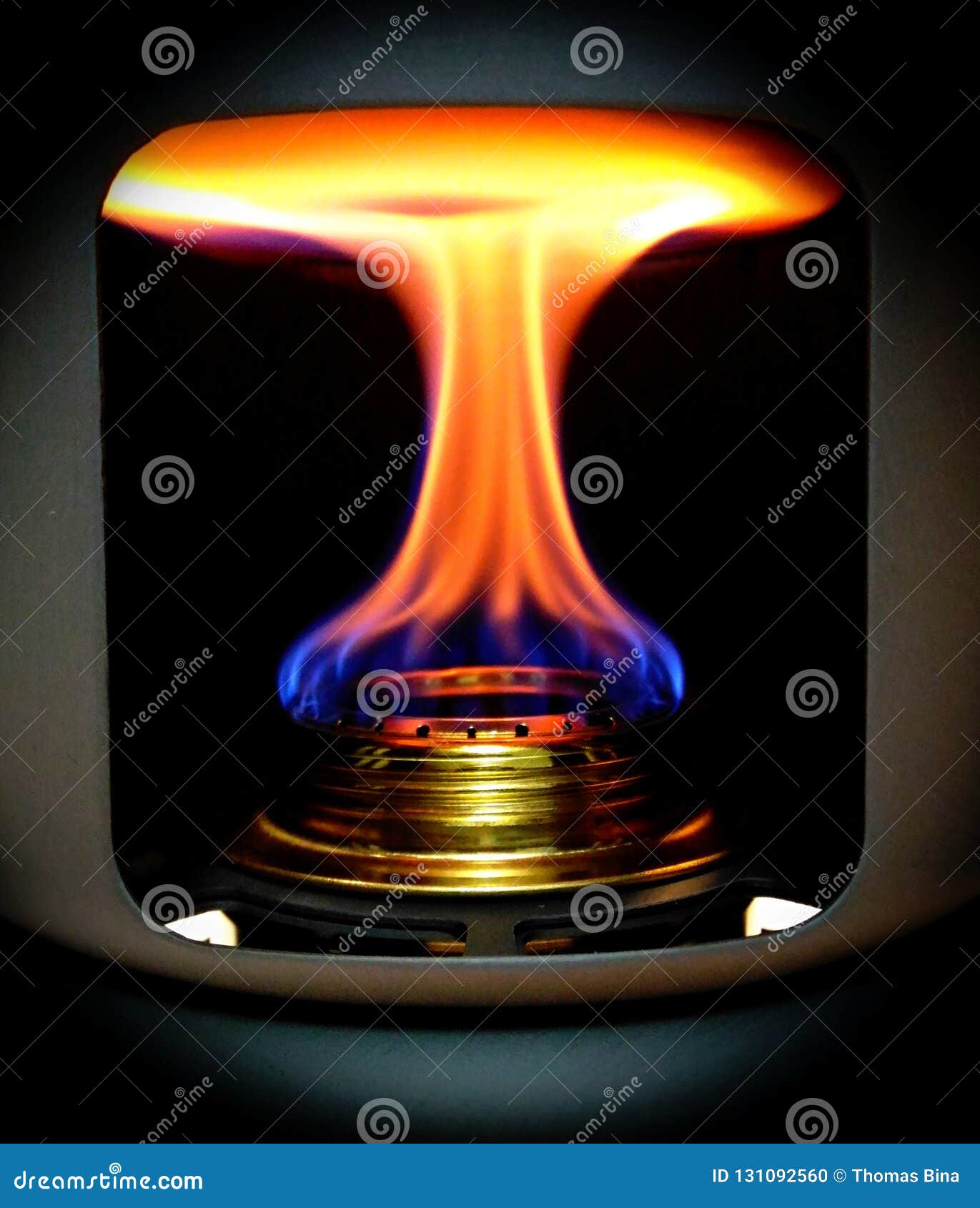 Alcoholi stove flame stock photo. Image of burn, surface 131092560
