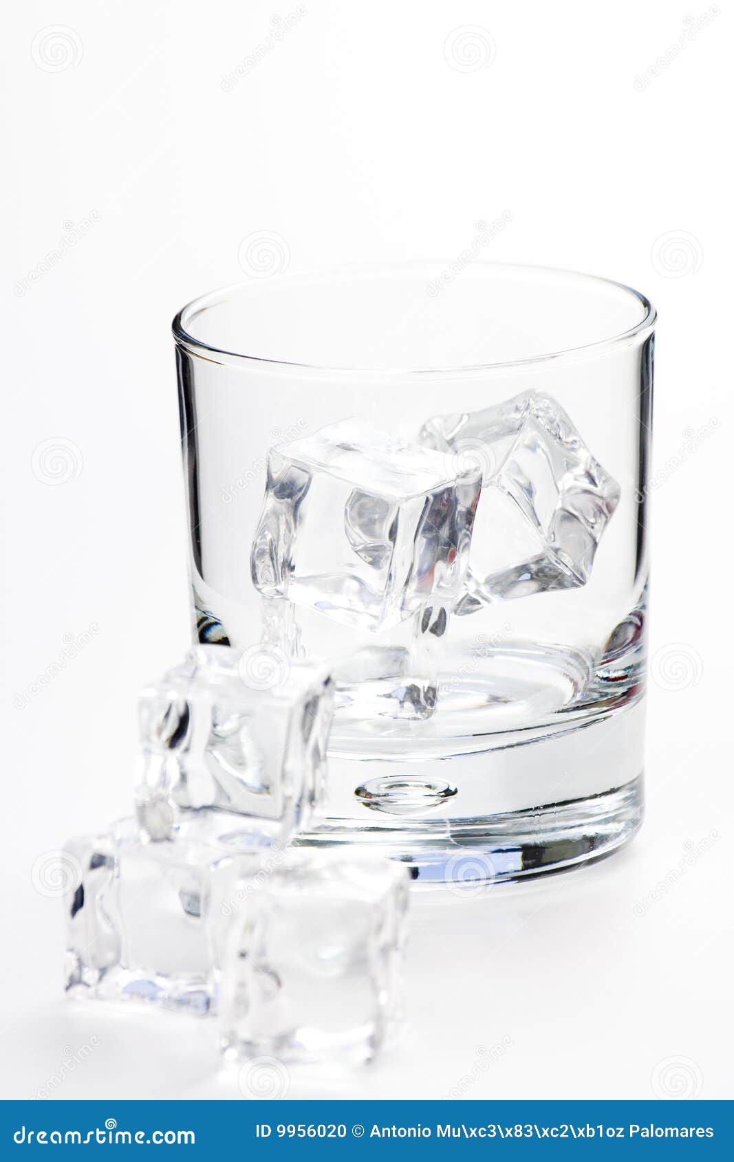 Alcoholic Beverage Whith Ice Cubes Stock Photo Image of glass