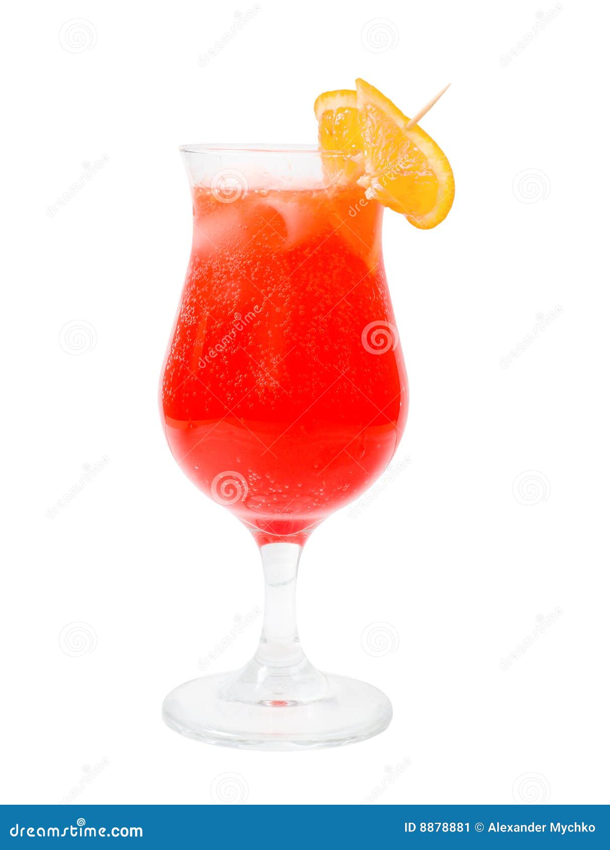 Alcoholic Red Cocktails, Isolated Stock Image Image of party