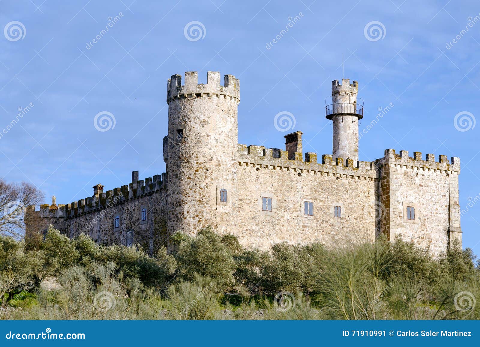 aldea del cano castle caceres province of caceres, spain