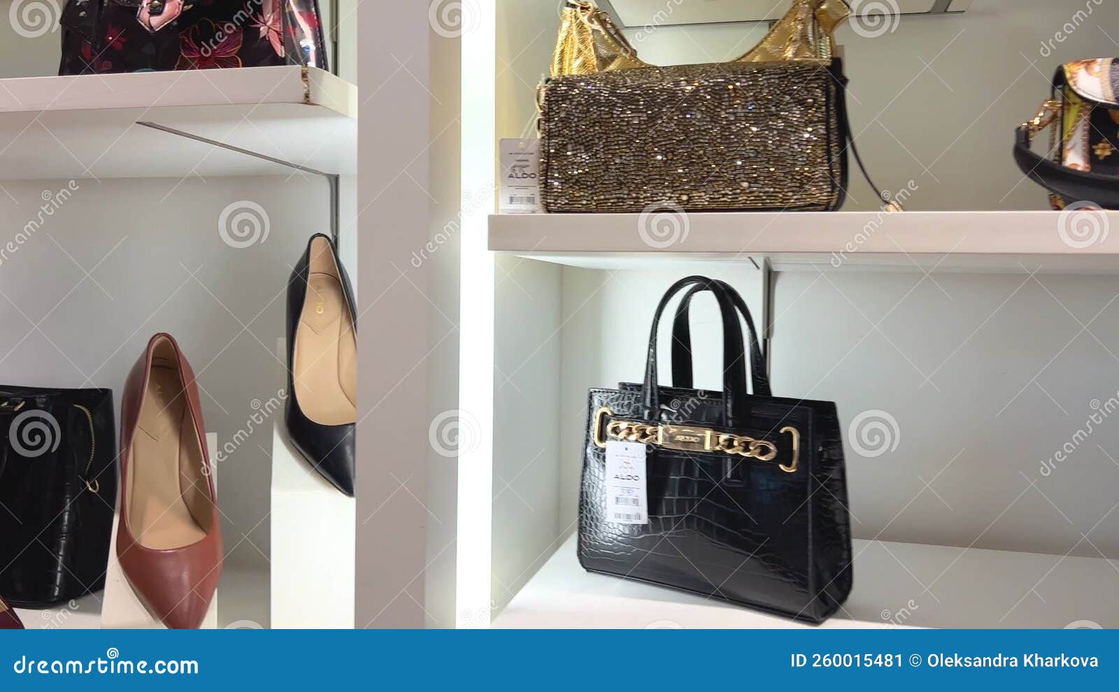 ALDO Expensive Things High-heeled Shoes and Handbags of Different ...