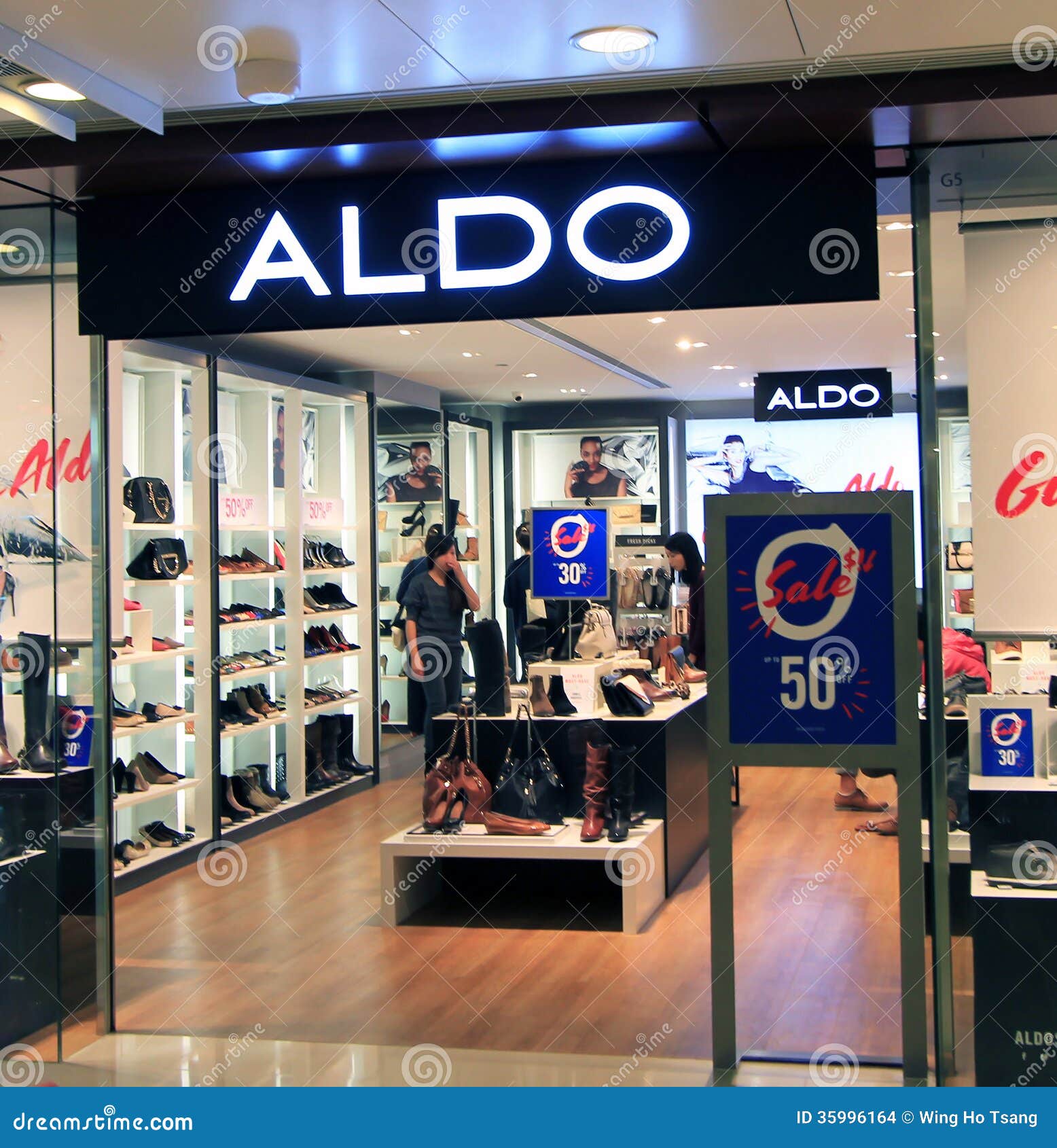 Aldo shop in Hong Kong editorial stock 