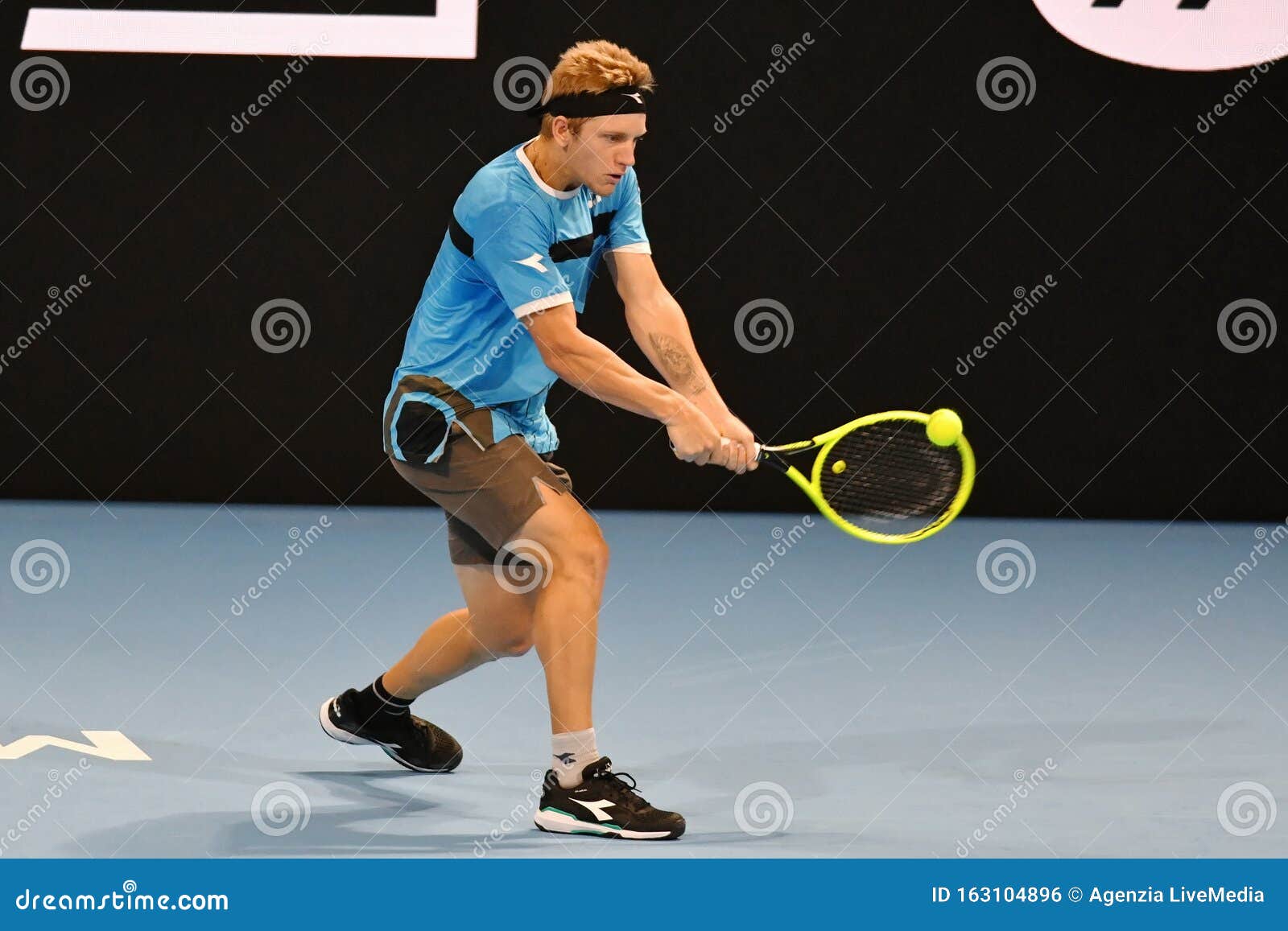 Tennis Internationals Next Gen Atp Finals Tournament Round Alex De Minaur Vs A Davidovich Fokina Editorial Photo Image Of Alejandro Sport 163104896