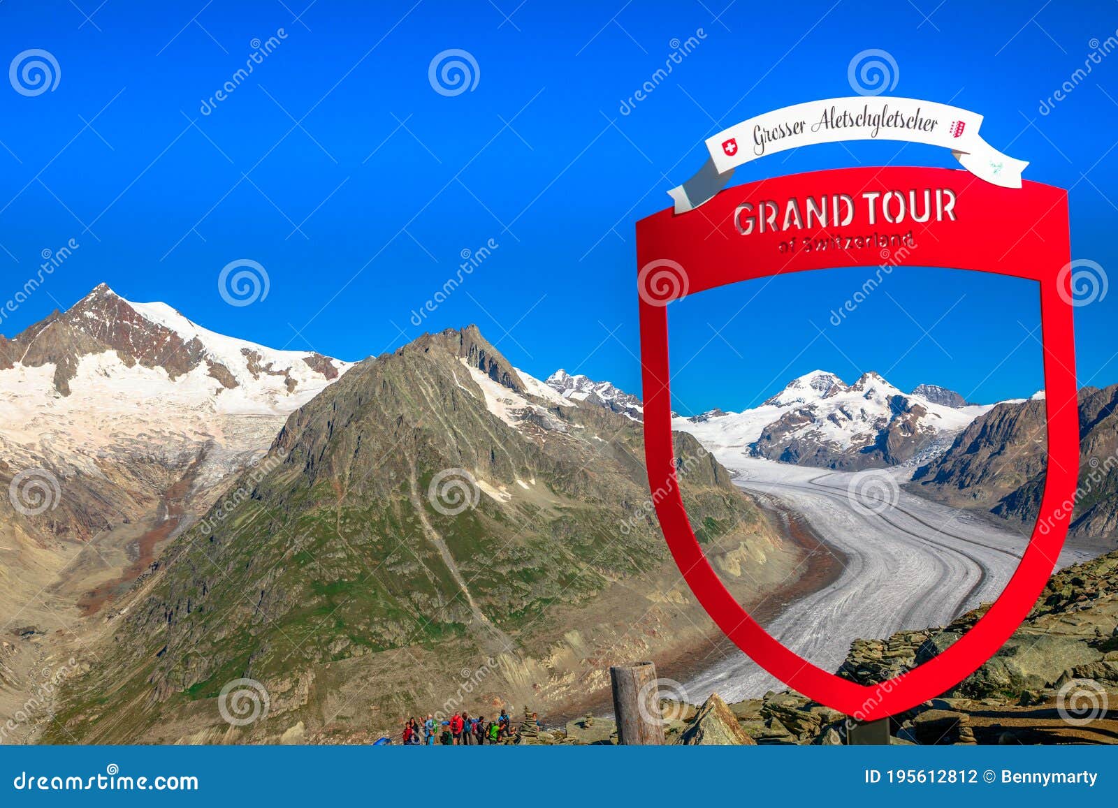 Aletsch Grand Tour of Switzerland Editorial Photography - Image of  panorama, destination: 195612812
