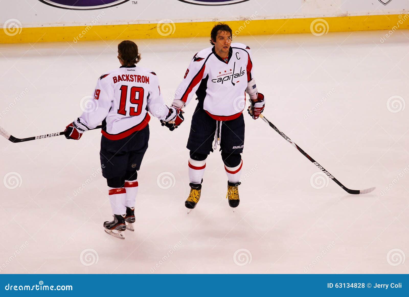 Alex Ovechkin En Nicklas Backstrom, Washington Capitals Redactionele ...