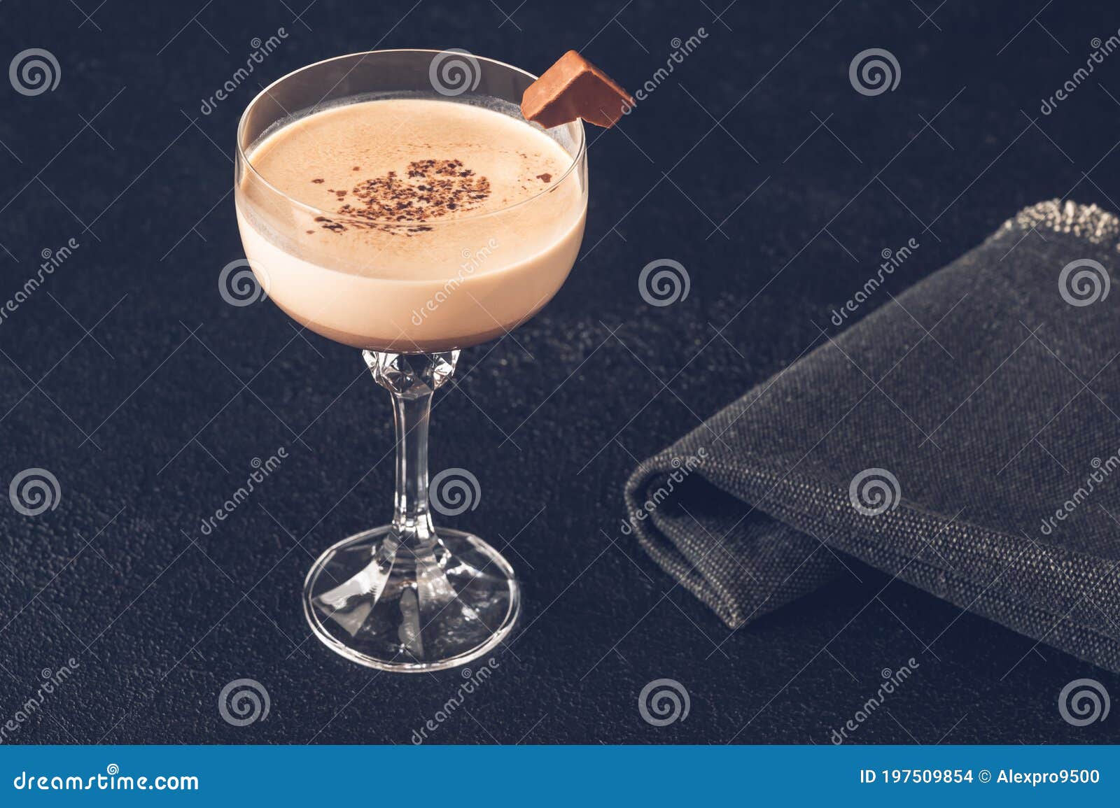 Alexander cocktail stock photo. Image of copy, closeup - 197509854