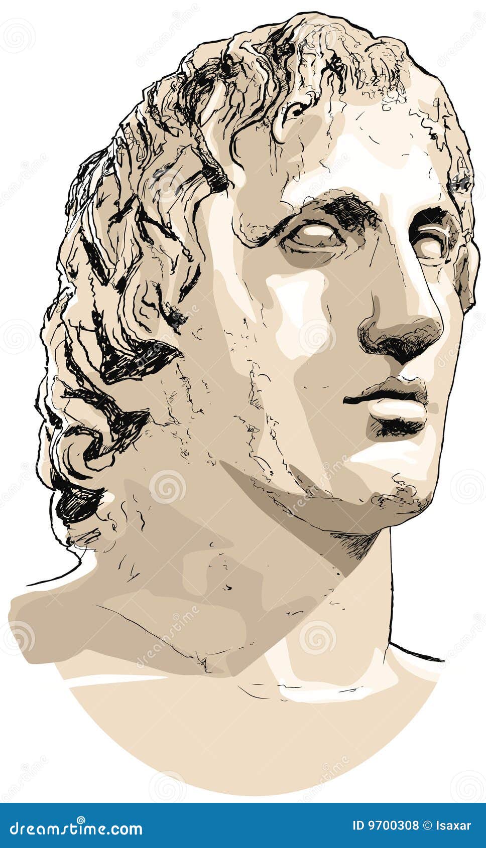 Alexander The Great Cartoon Portrait 157529855