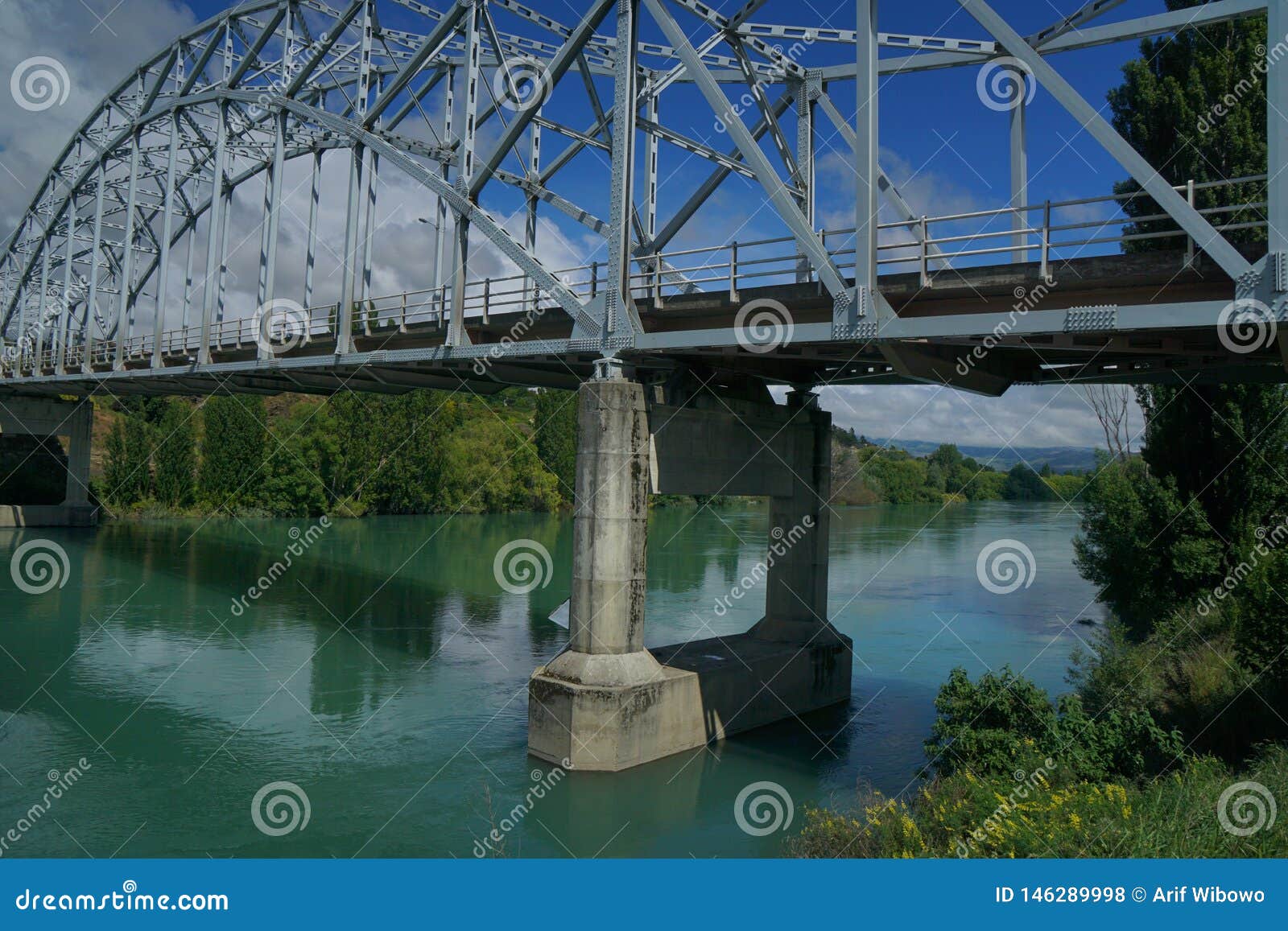 Alexandra Bridges in New Zealand Stock Photo Image of river