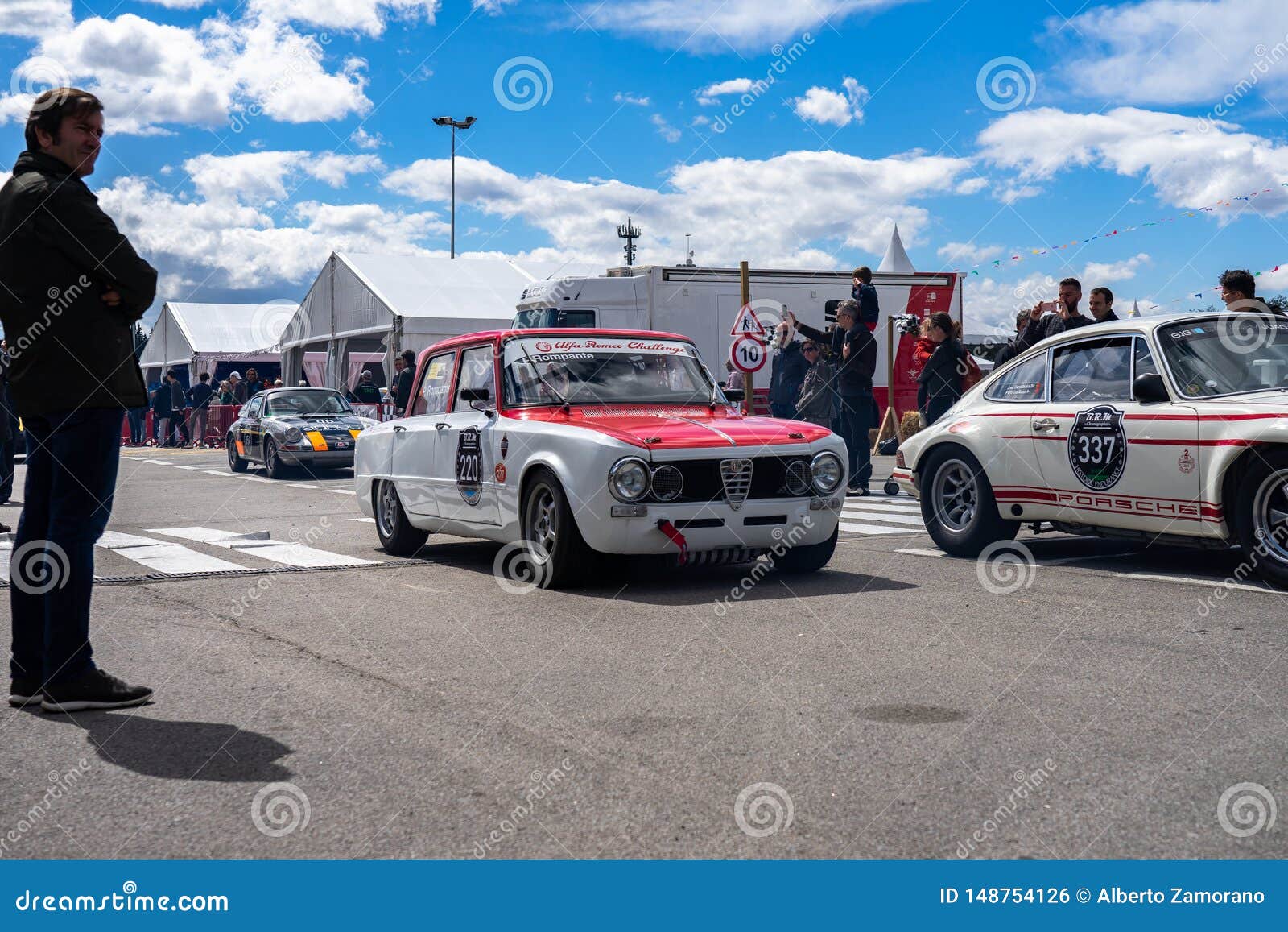 Alfa Romeo Giulia Ti Super In Montjuic Spirit Barcelona Circuit Car Show Editorial Photo Image Of Spain Retro