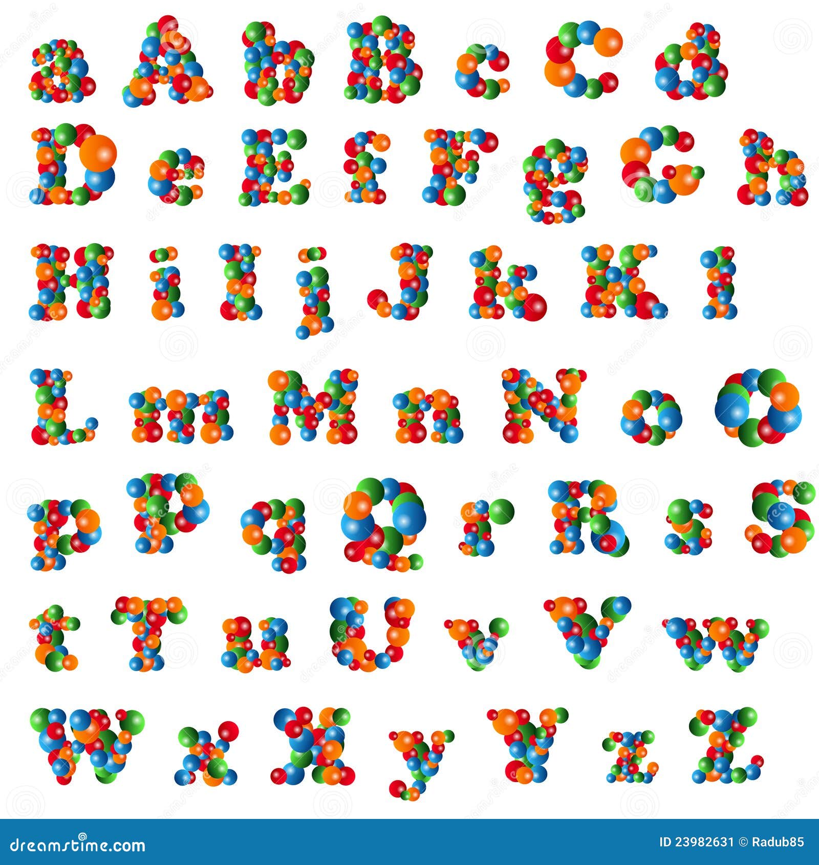 Alfabeto de Bolhas ilustração do vetor. Ilustração de fonte - 23982631, image size:1600x1690