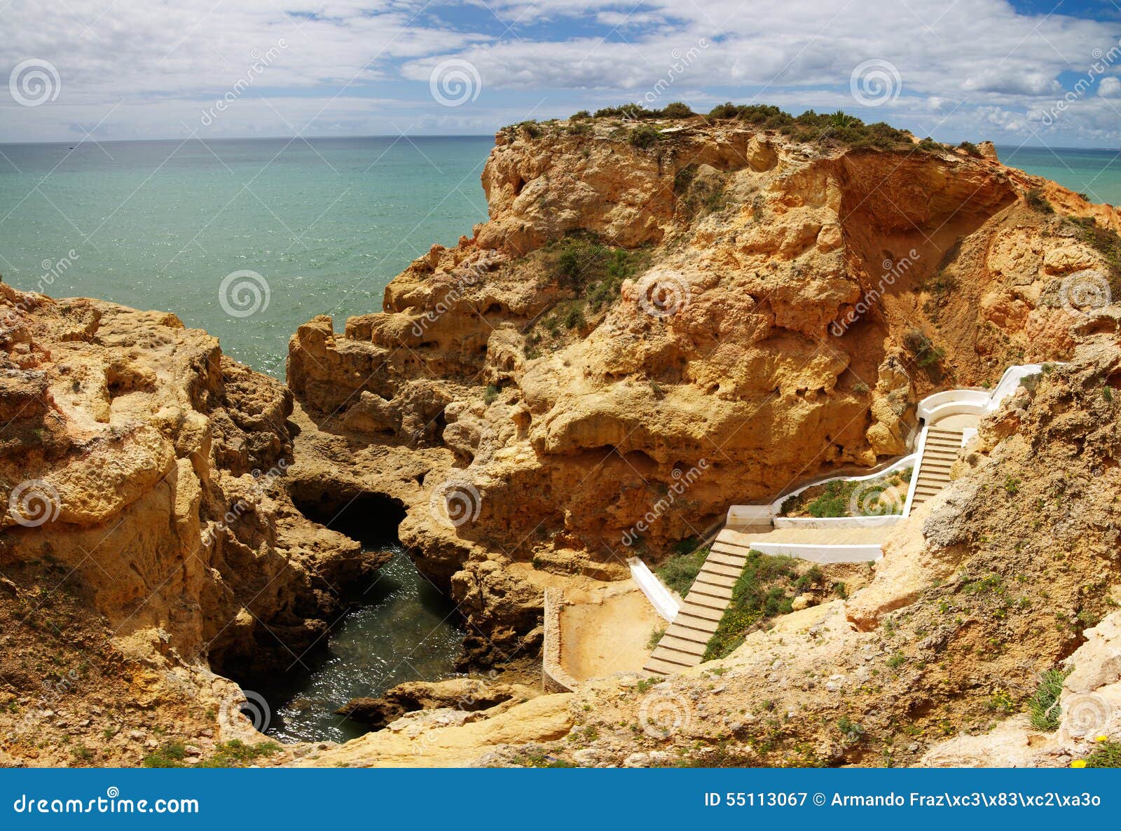 algar seco pool at algarve