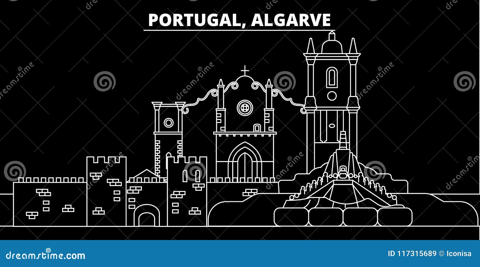 Modern Map Algarve Portugal Refreshed Pt Stock Illustration - Download  Image Now - Algarve, Map, Portugal - iStock