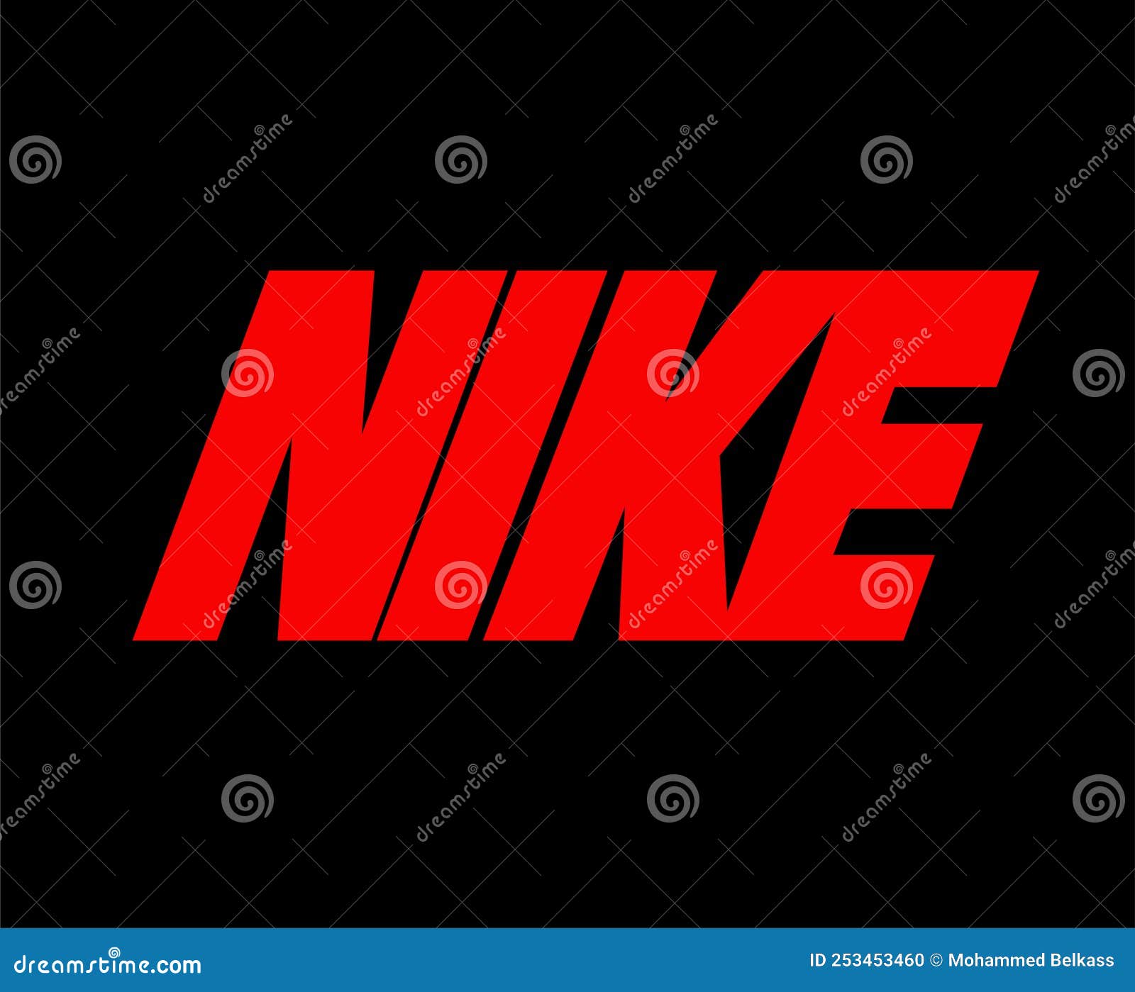 Nike Logo Name Red Clothes Icon Abstract Football Vector Editorial Image - Illustration of player, confederation: 253453460