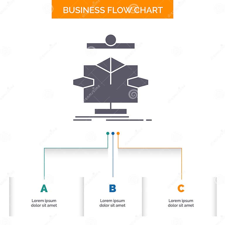 Algorithm, Chart, Data, Diagram, Flow Business Flow Chart Design with 3 ...