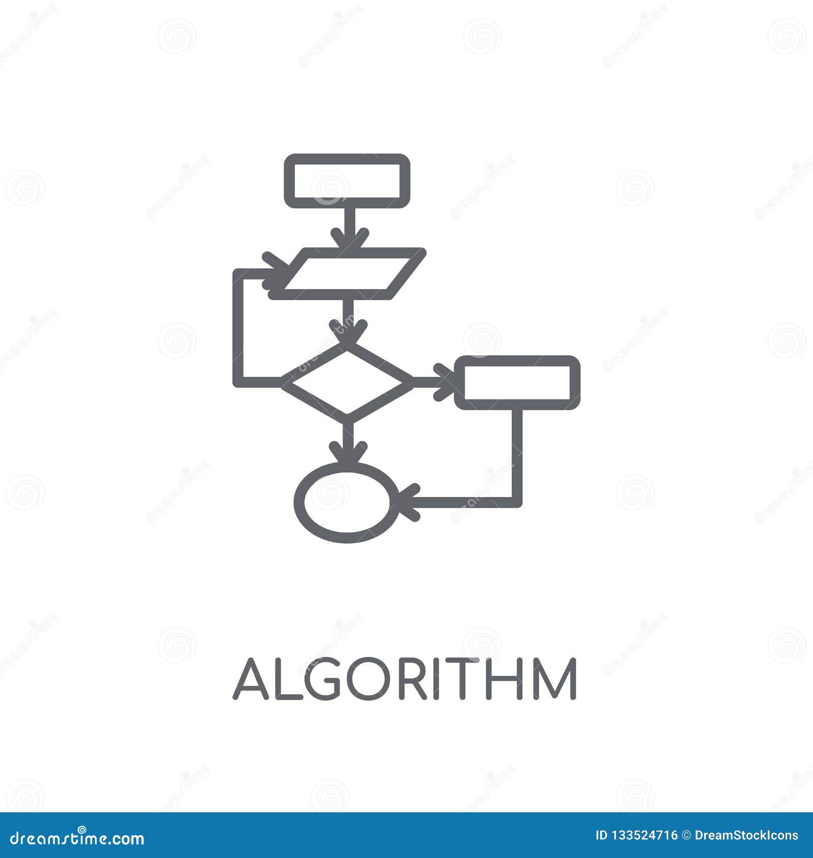 Algorithm Linear Icon. Modern Outline Algorithm Logo Concept on Stock ...
