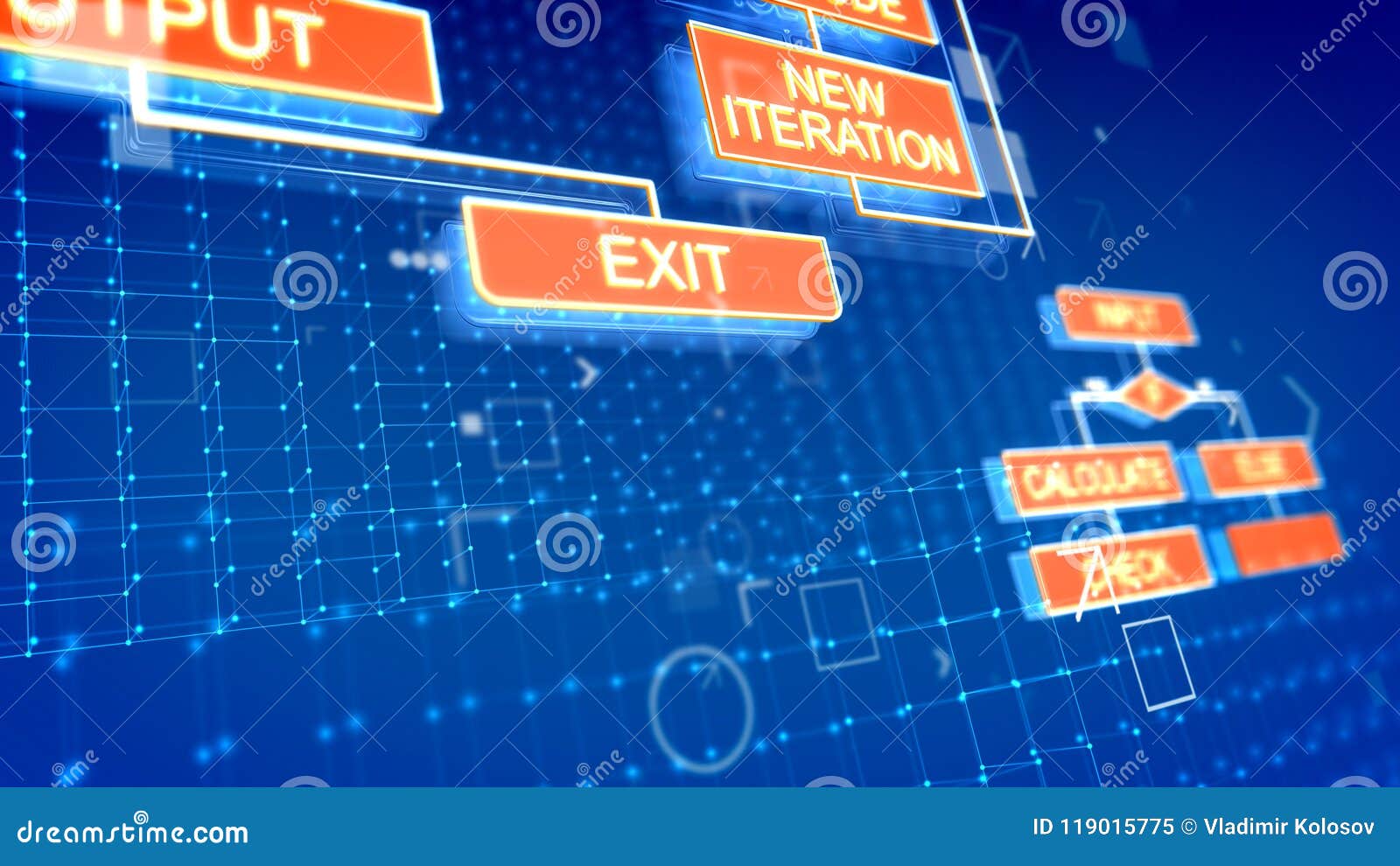 Holographic Algorithms Backdrop With Graphs Stock Image | CartoonDealer ...