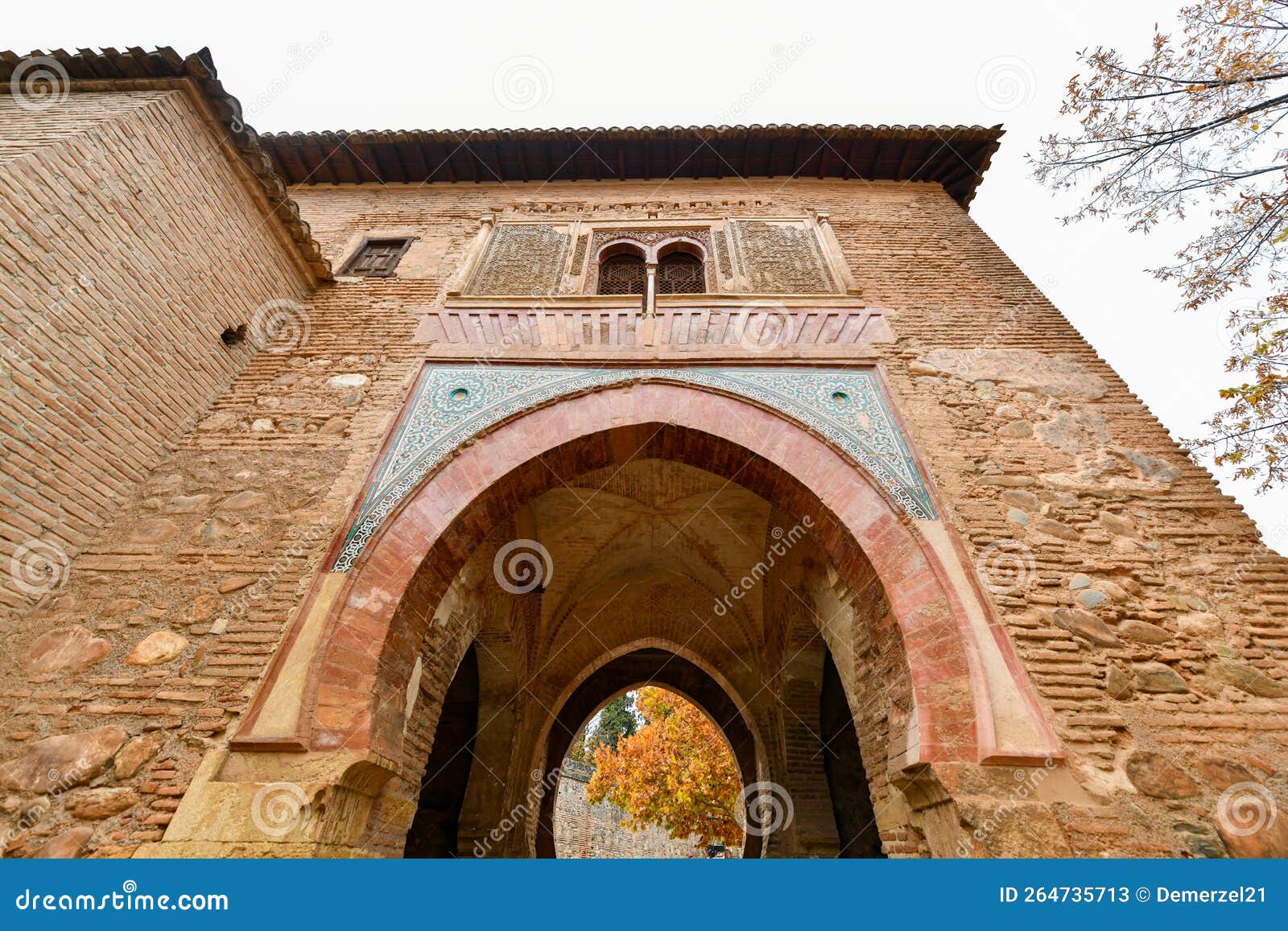 door of wine - alhambra, granada, spain