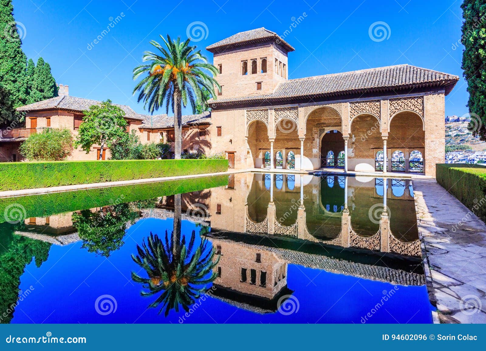 alhambra of granada, spain.