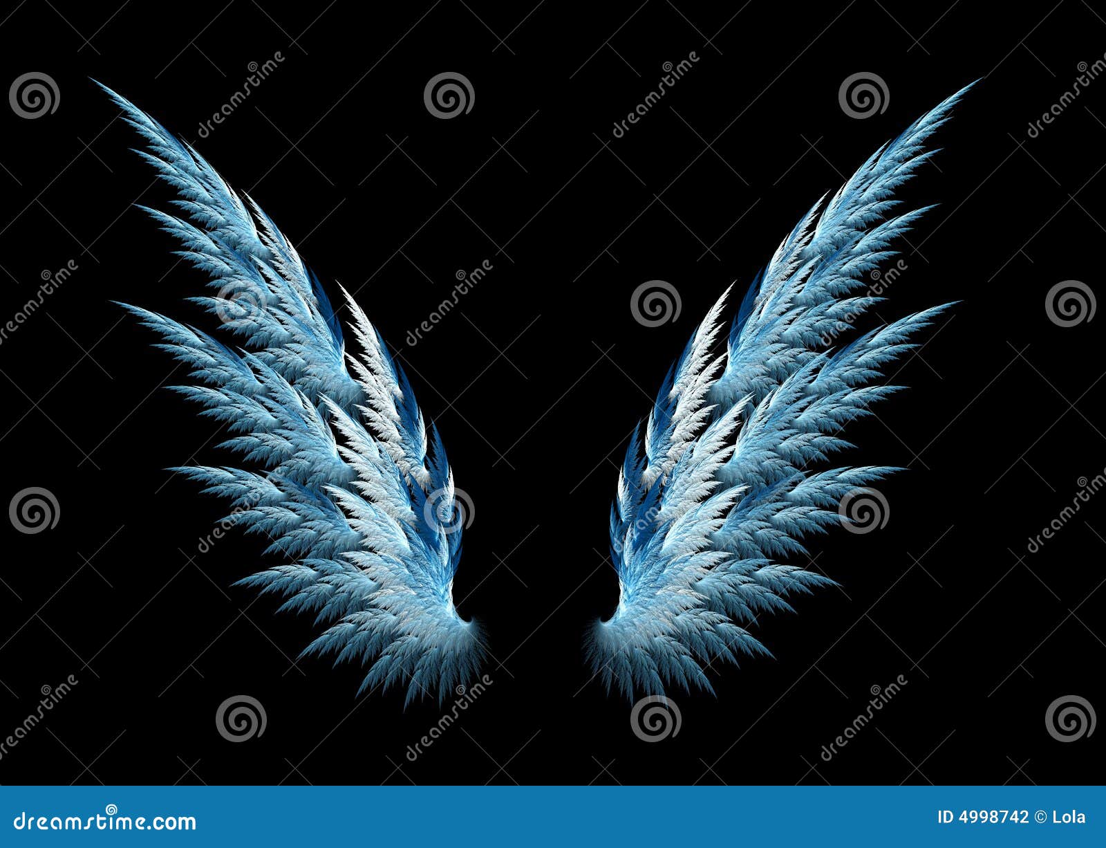 Ali di angelo blu illustrazione di stock. Illustrazione di vago
