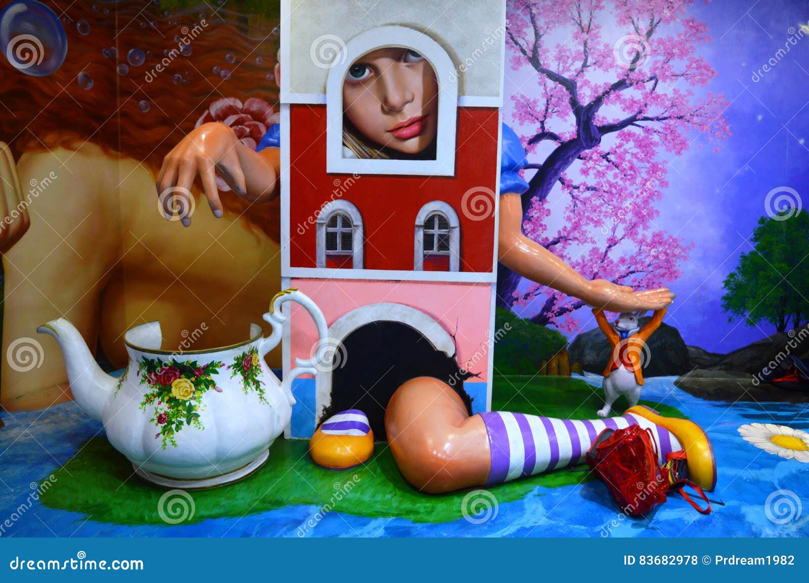 Alice House at Trick Eye Museum Editorial Stock Photo Image of