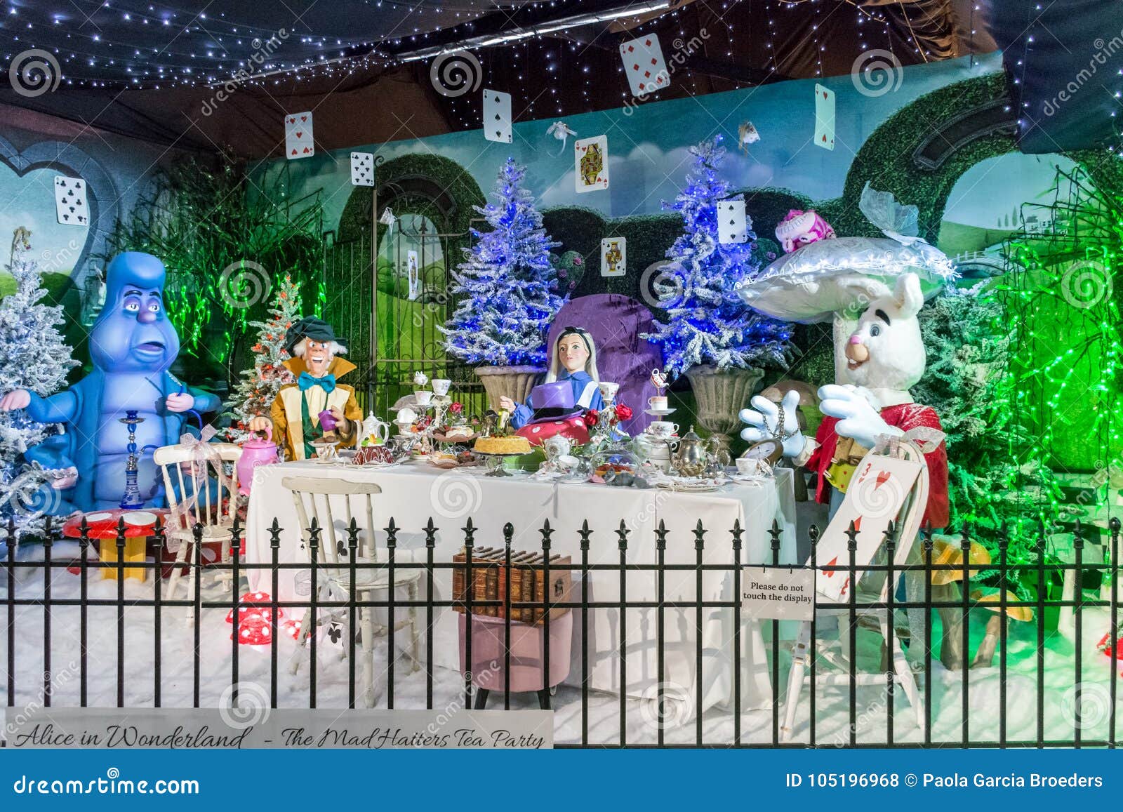Christmas Alice in Wonderland Decorations, Yard Art Decor, Party Decor,  Alice in Christmas, Mad Hatter, Cheshire, Christmas Wonderland, 