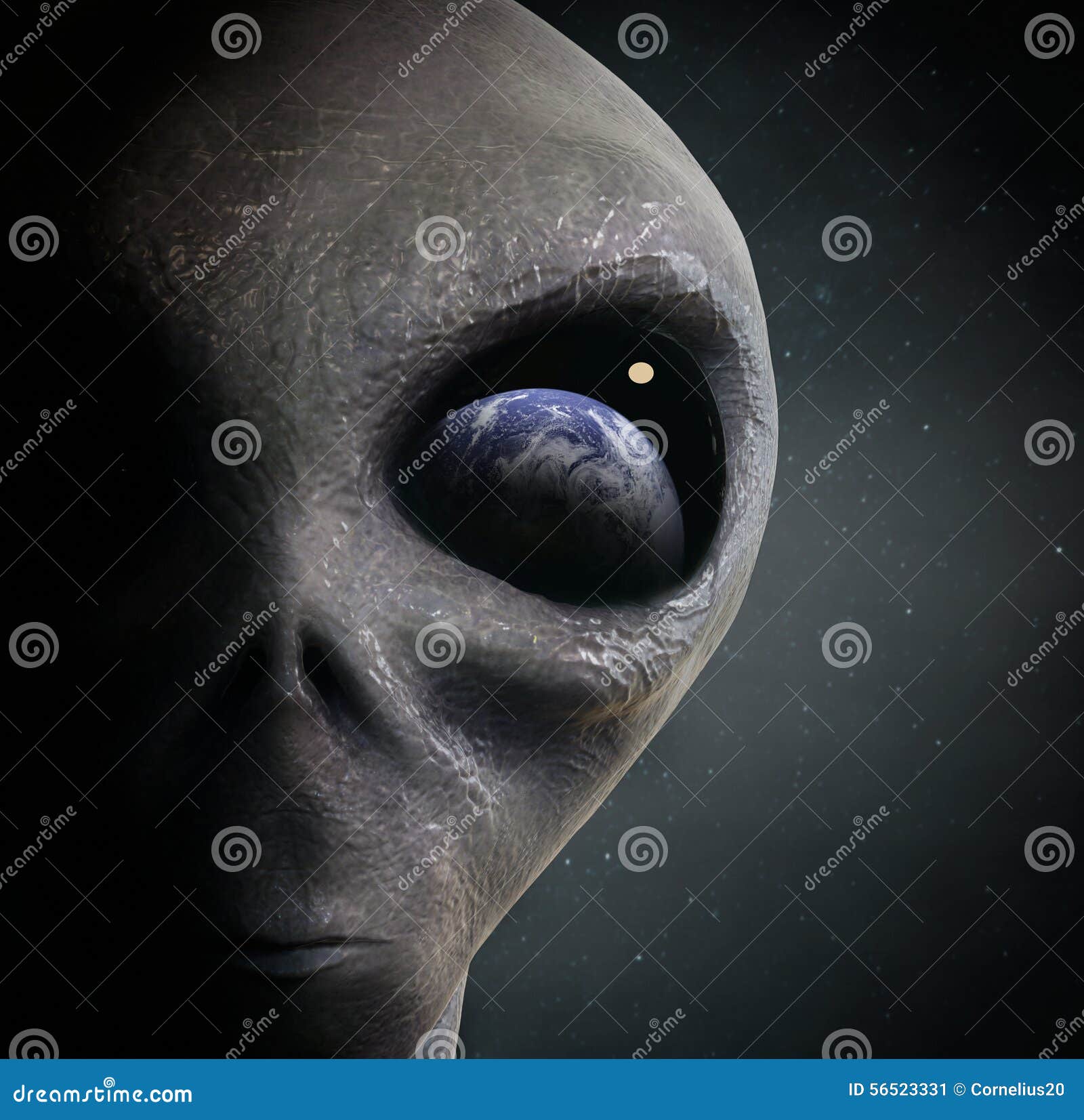 Light Blue Alien character vector illustration © DesignWolf (#5094903)