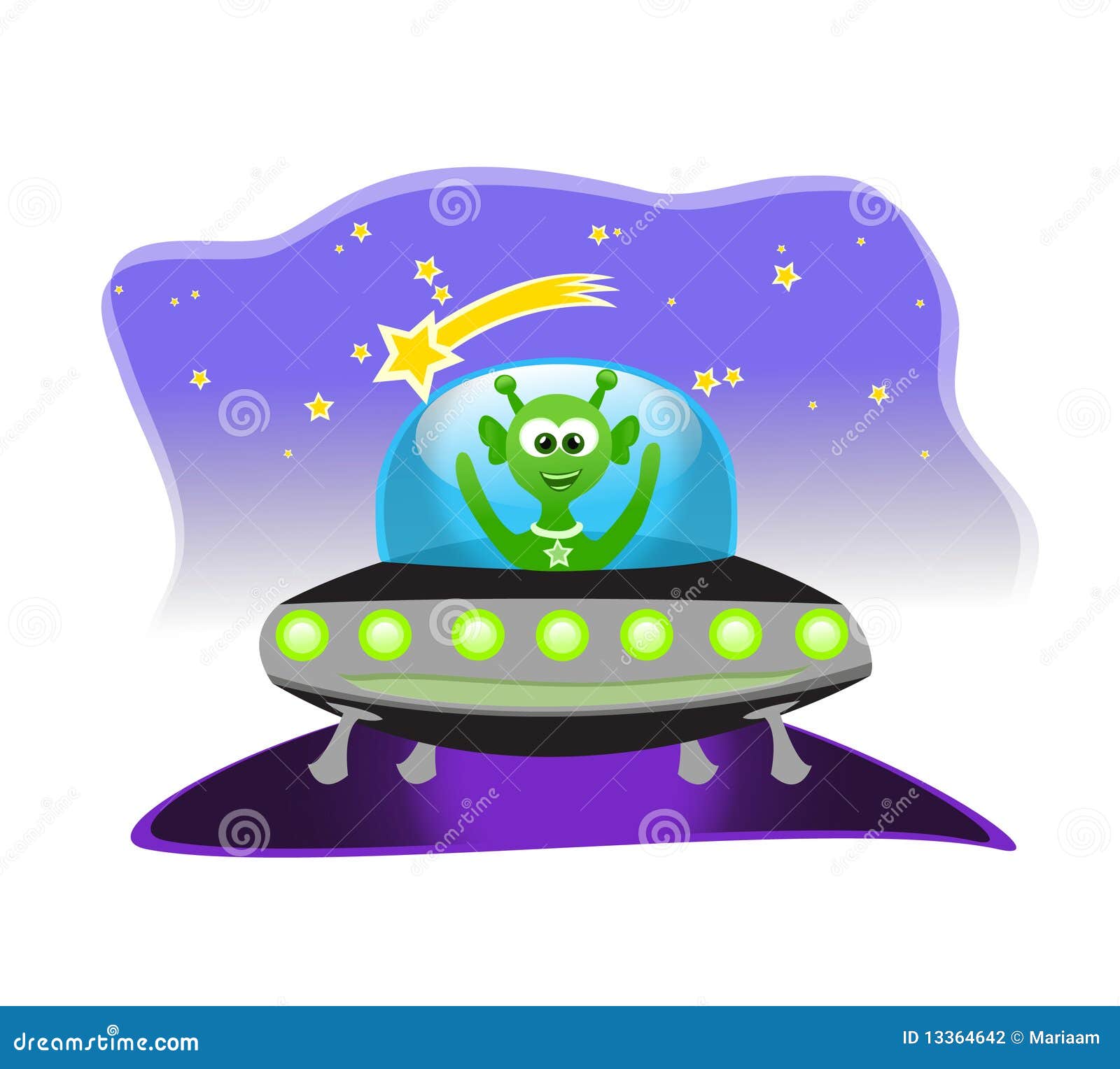 wallpapers Cute Alien Spaceship Clipart dreamstime com