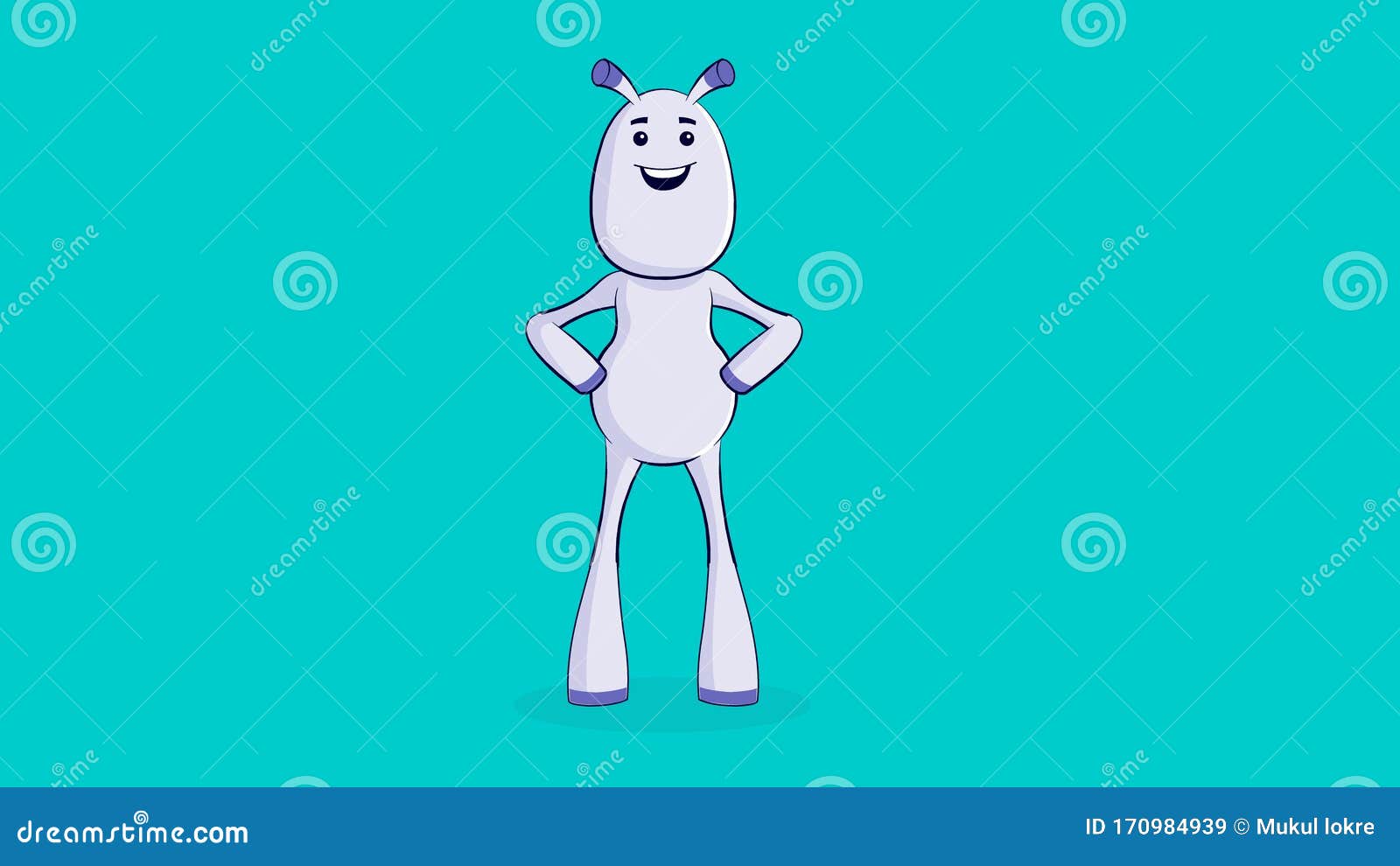 Alien Style Vector Character Re Sizable You Can Animate It To Any Time Use Full In Animate And Aftereffects Stock Vector Illustration Of Animation Animate