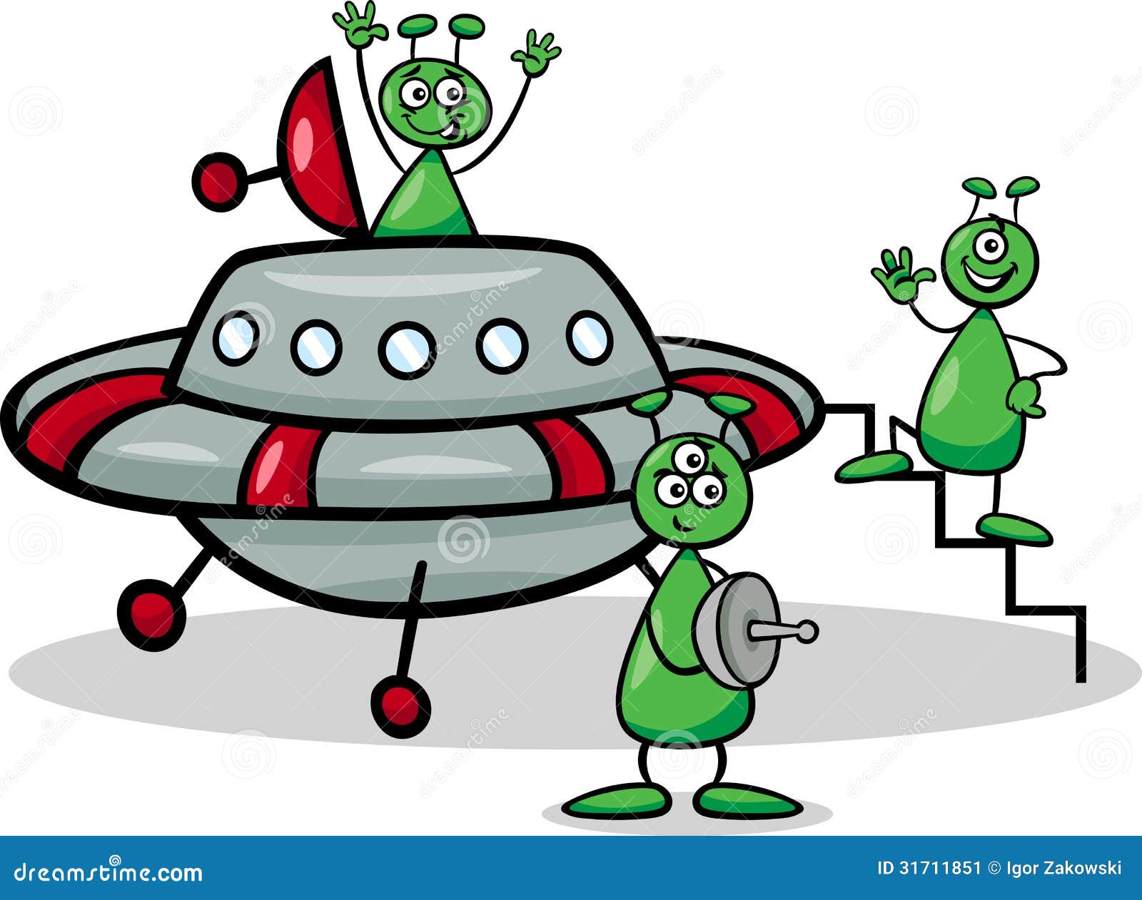 Conjunto de desenhos animados Alien UFO Space Ships imagem vetorial de ursus@zdeneksasek.com© 176587818