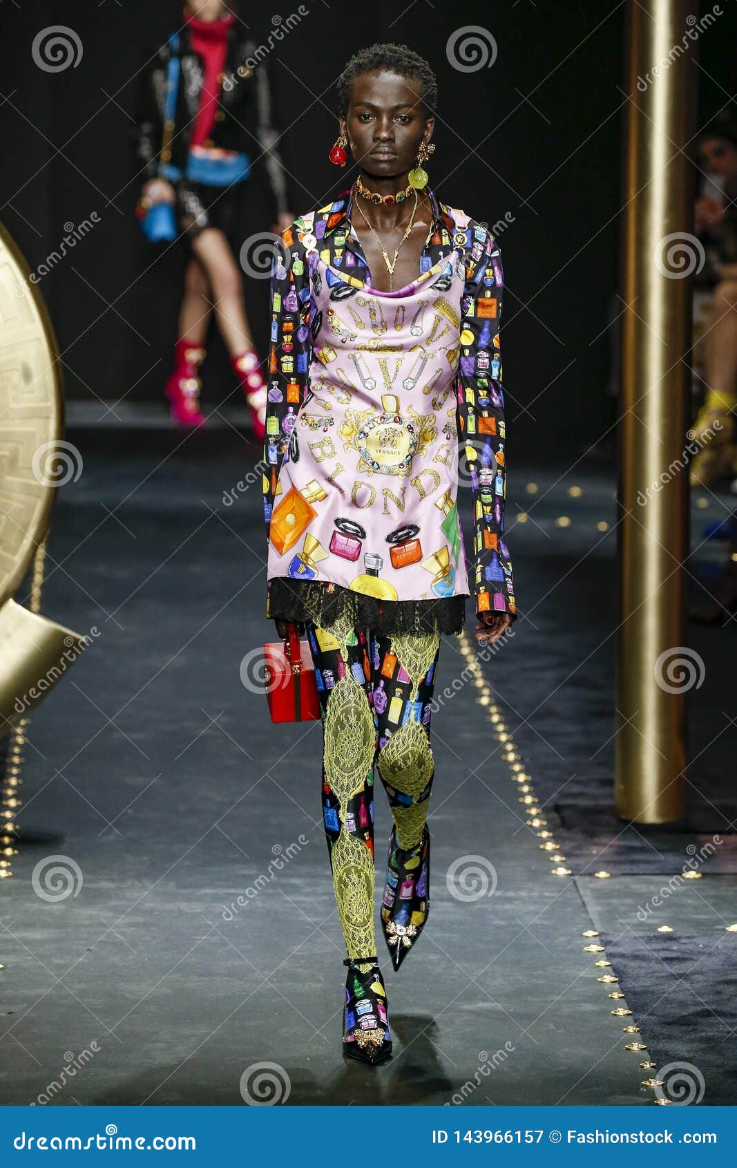 Aliet Sarah Walks the Runway at the Versace Show at Milan Fashion Week ...