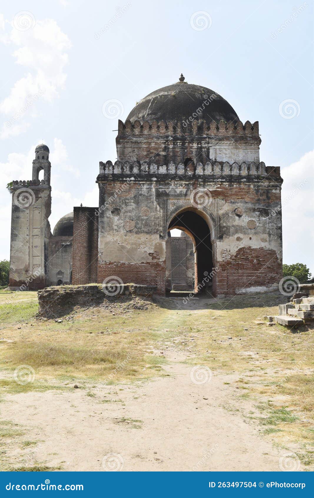 alif khan masjid, main gateway vertical view