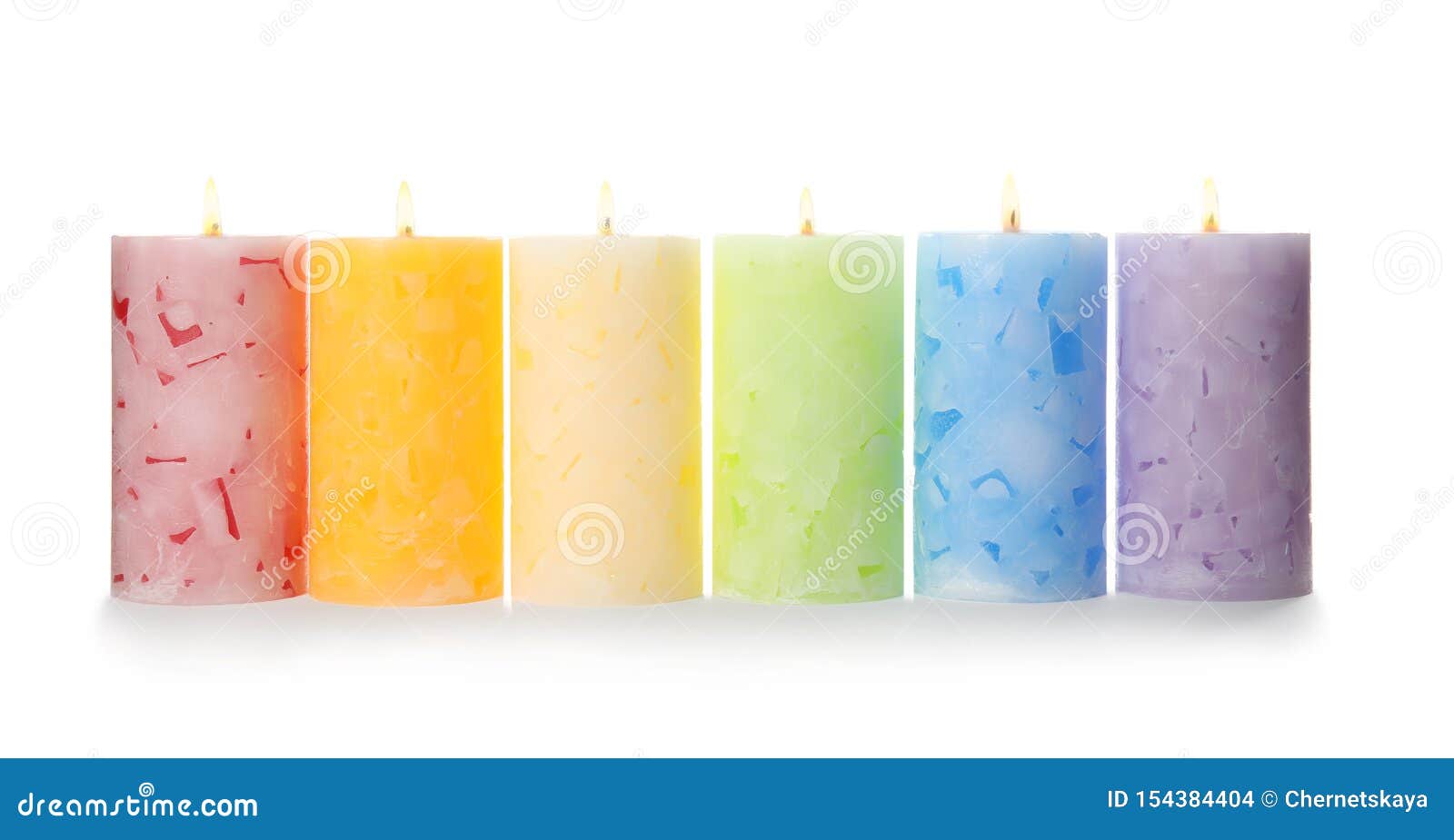 Alight Color Wax Candles on White Stock Photo Image of blue, minimal