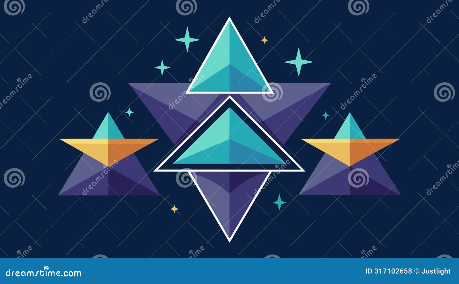the alignment of stars in the  of a triangle representing the three disciplines of stoicism logic ethics and
